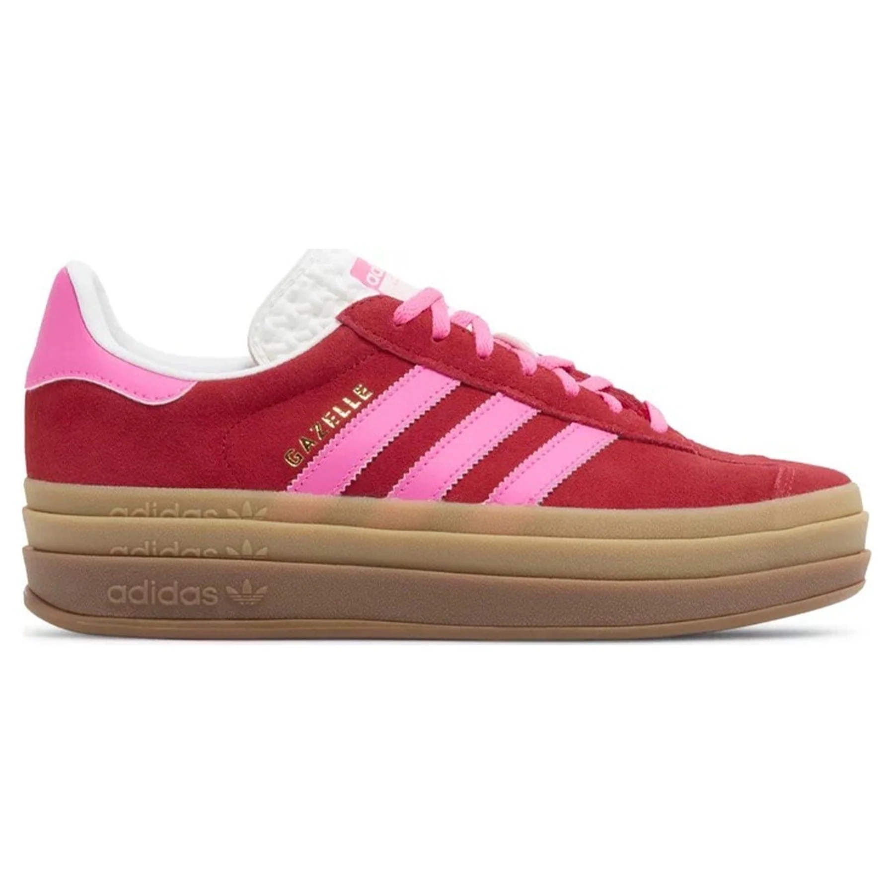 adidas Gazelle Bold Wmns 'Collegiate Red Lucid Pink' - Image 2