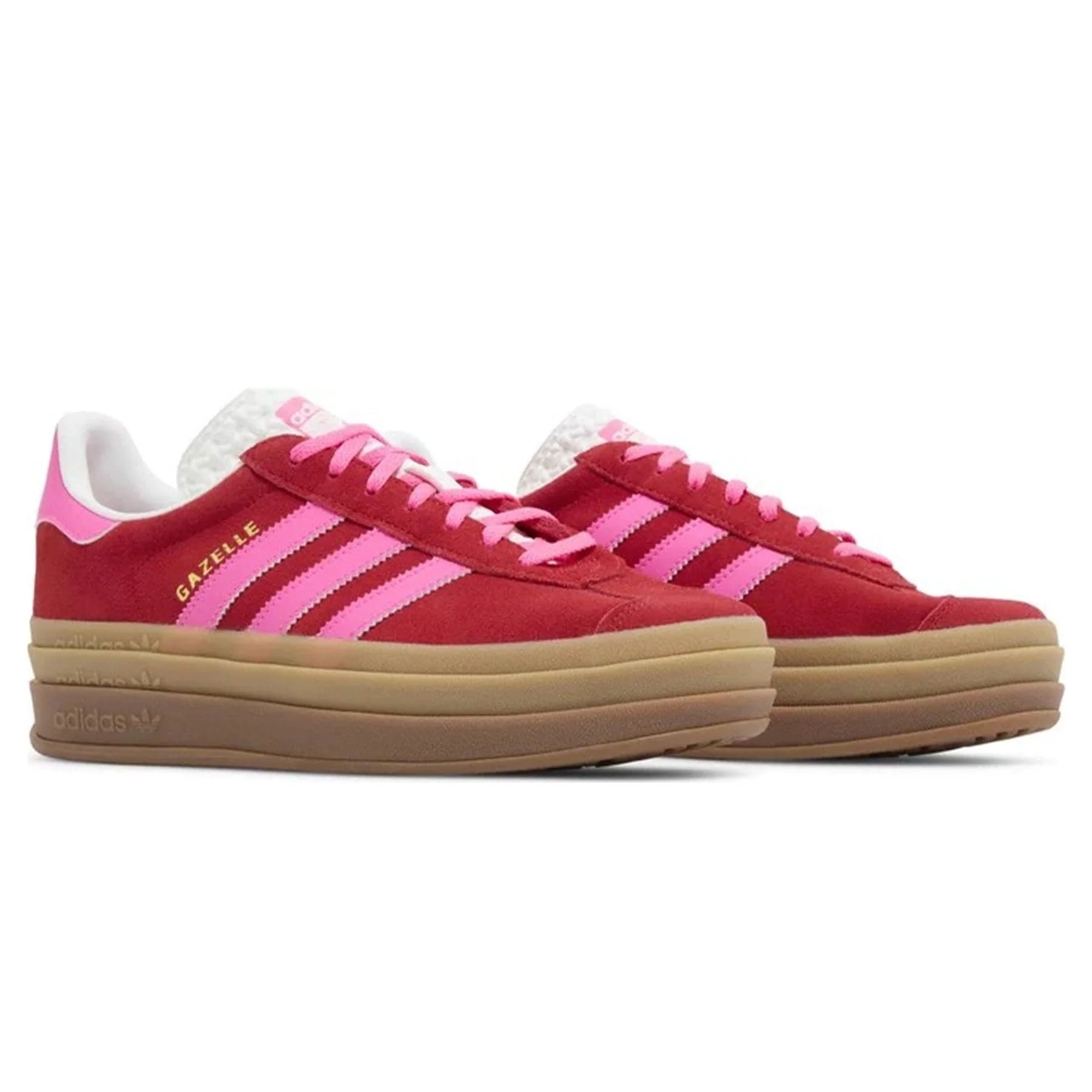 adidas Gazelle Bold Wmns 'Collegiate Red Lucid Pink' - Image 3