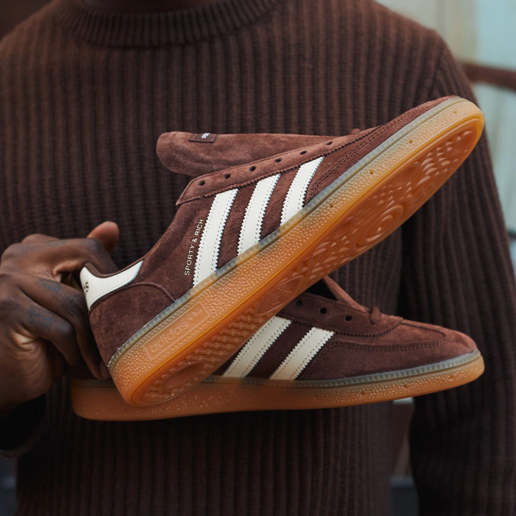 adidas Handball Spezial x Sporty & Rich 'Auburn Gum' - Image 8