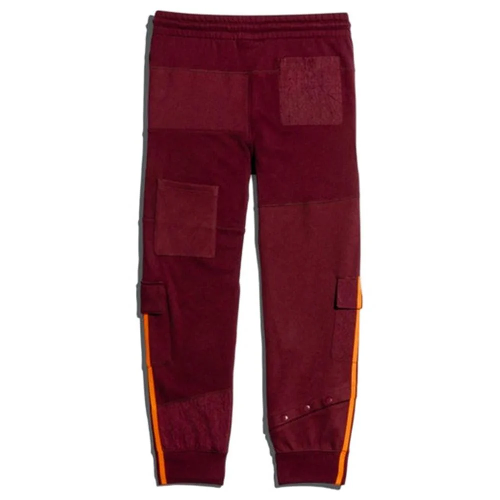 adidas Ivy Park Cargo Sweatpants Maroon/Solar Orange - Image 2