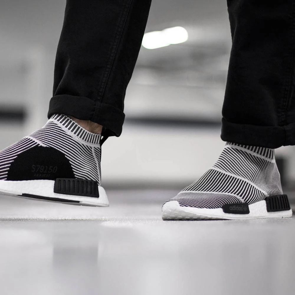 ADIDAS NMD CITY SOCK PRIMEKNIT Core Black & Vintage White - Image 7