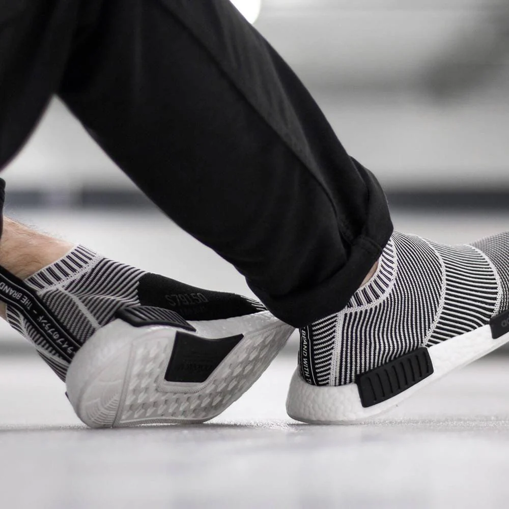 ADIDAS NMD CITY SOCK PRIMEKNIT Core Black & Vintage White - Image 9