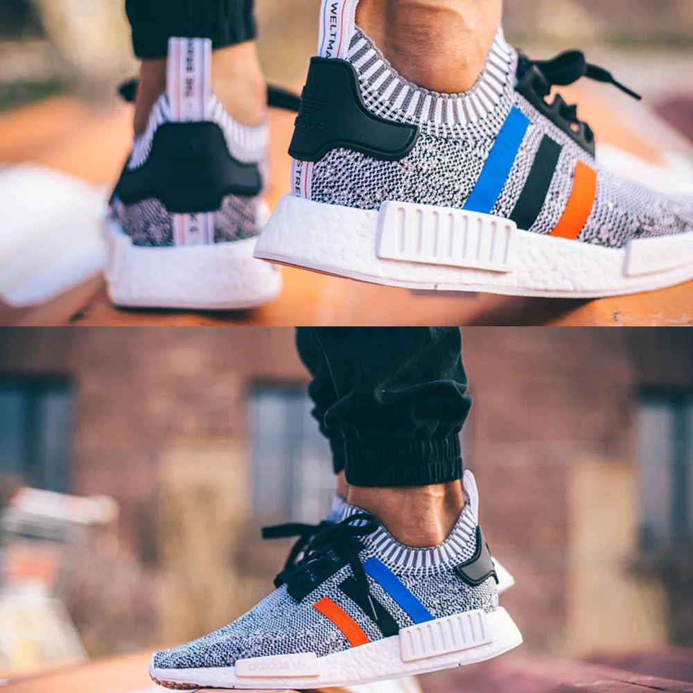 Adidas NMD_R1 Primeknit Tricolor White - Image 7