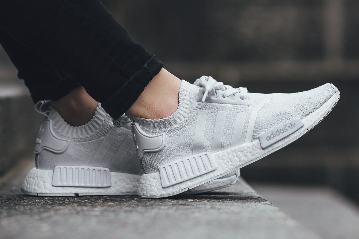 Adidas NMD_R1 Primeknit Vintage White - Image 6