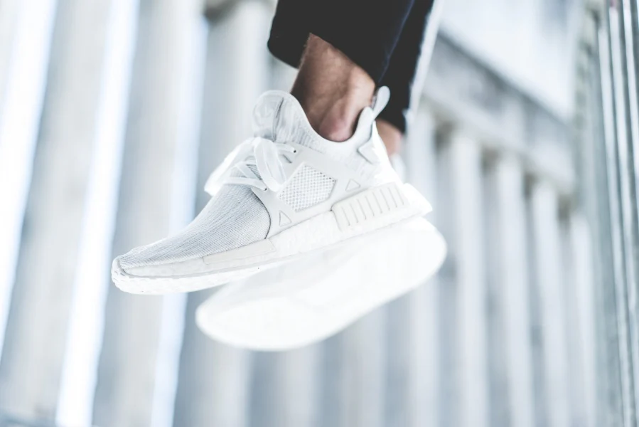 Adidas NMD_XR1 Primeknit White-Vintage White - Image 8