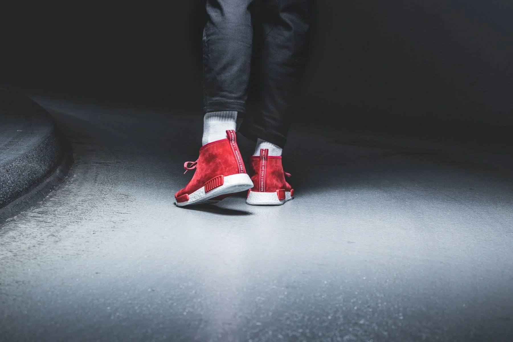 ADIDAS ORIGINALS NMD C1 CHUKKA BOOST (RED - WHITE) - Image 8