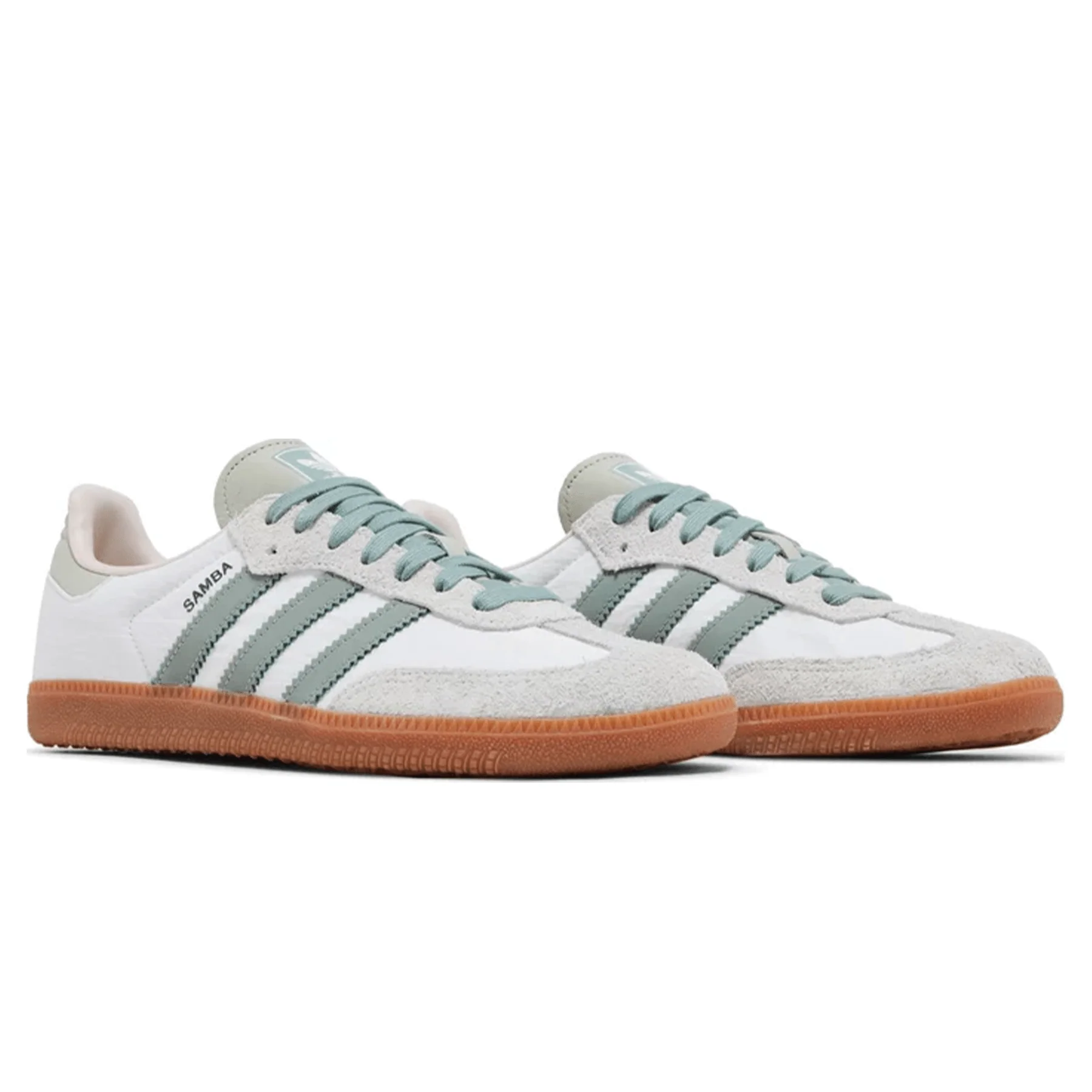 adidas Samba OG Wmns 'White Silver Green' - Image 3