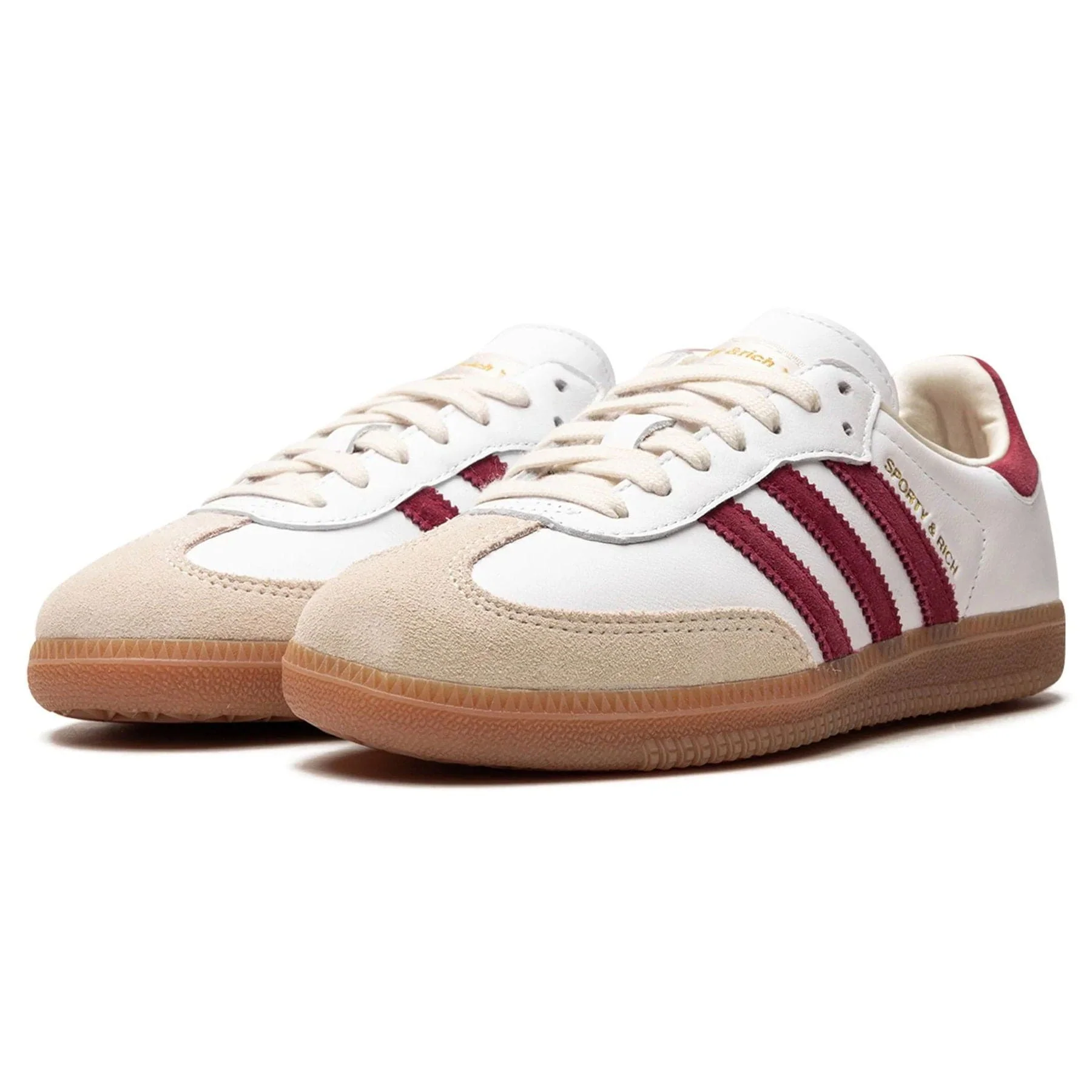 adidas Samba OG x  Sporty & Rich 'White Core Burgundy' - Image 2