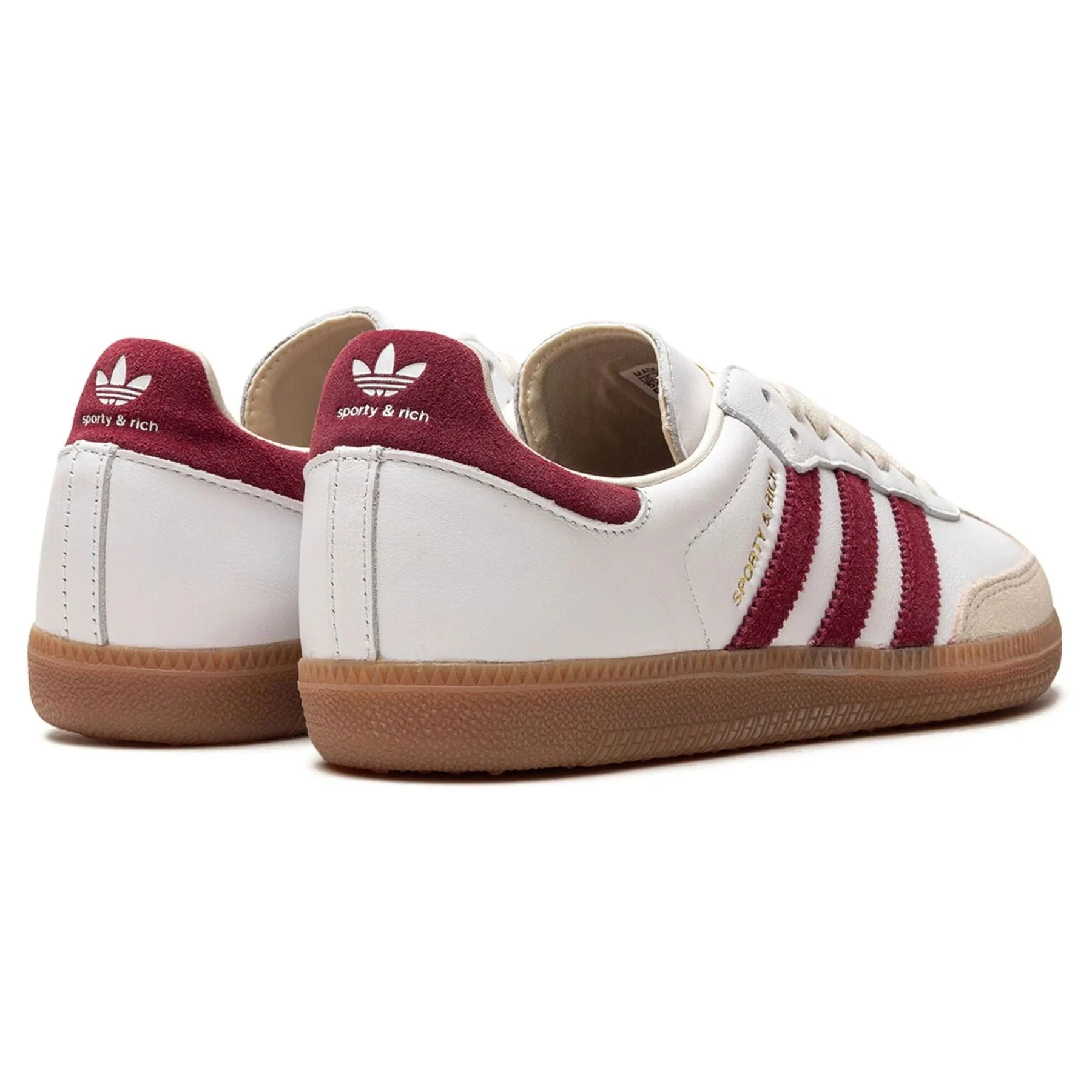 adidas Samba OG x  Sporty & Rich 'White Core Burgundy' - Image 3