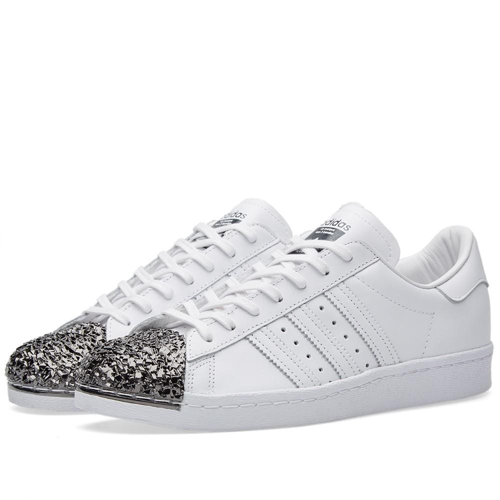 Adidas Women's Superstar Metal Toe W "White & Black" - Image 2