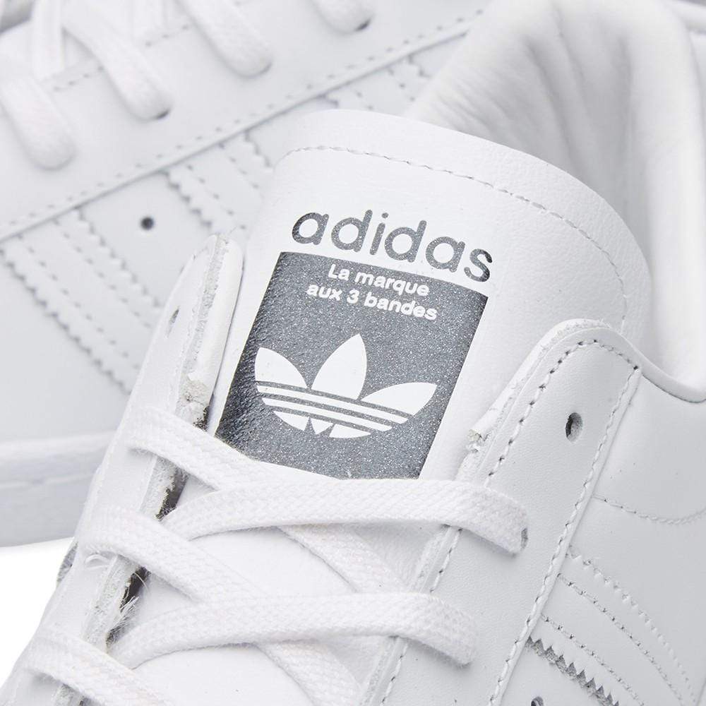 Adidas Women's Superstar Metal Toe W "White & Black" - Image 4