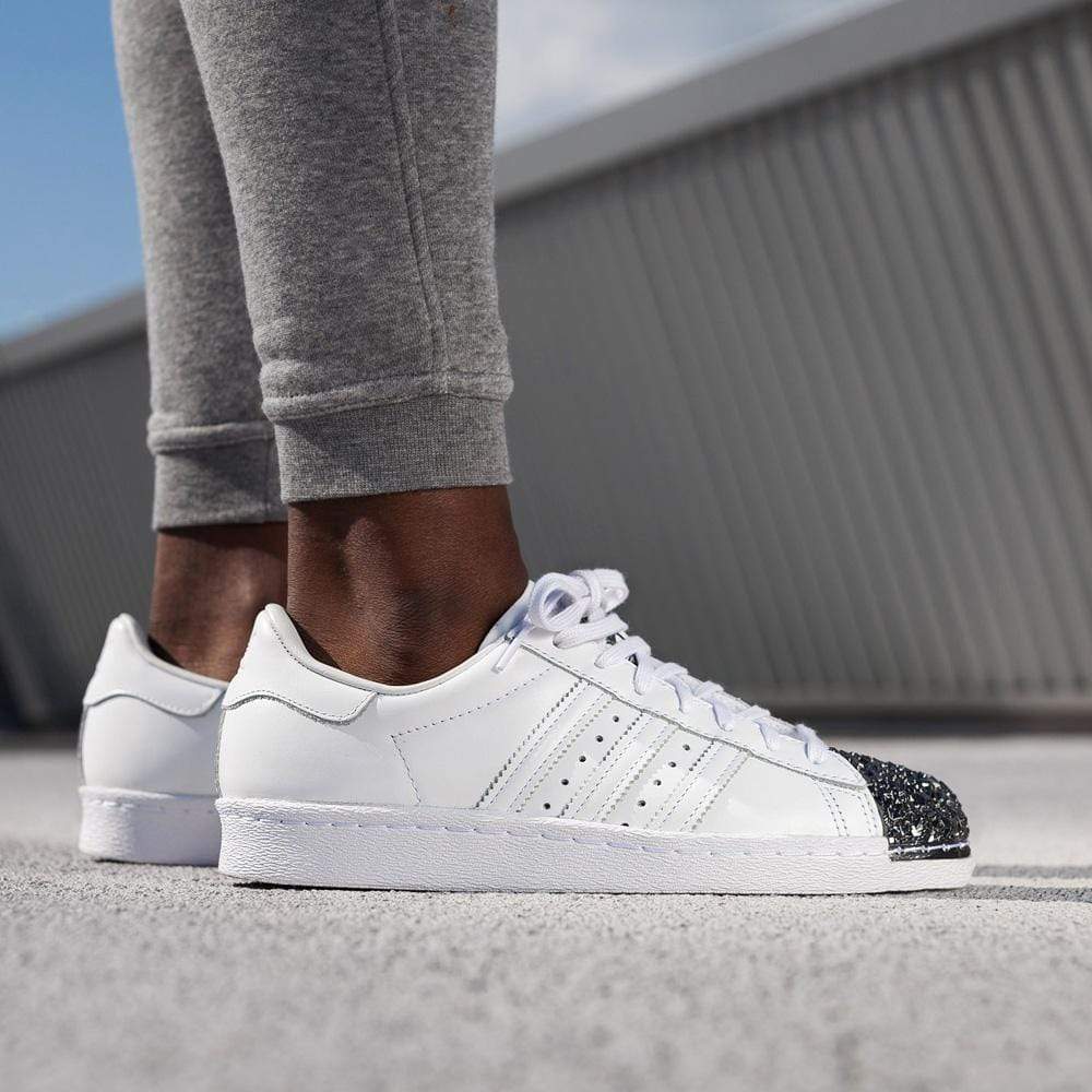 Adidas Women's Superstar Metal Toe W "White & Black" - Image 7