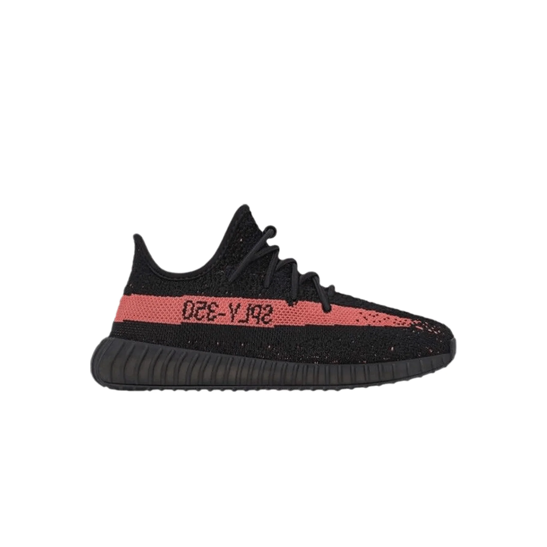 adidas Yeezy Boost 350 V2 Kids Core Black Red - Image 2