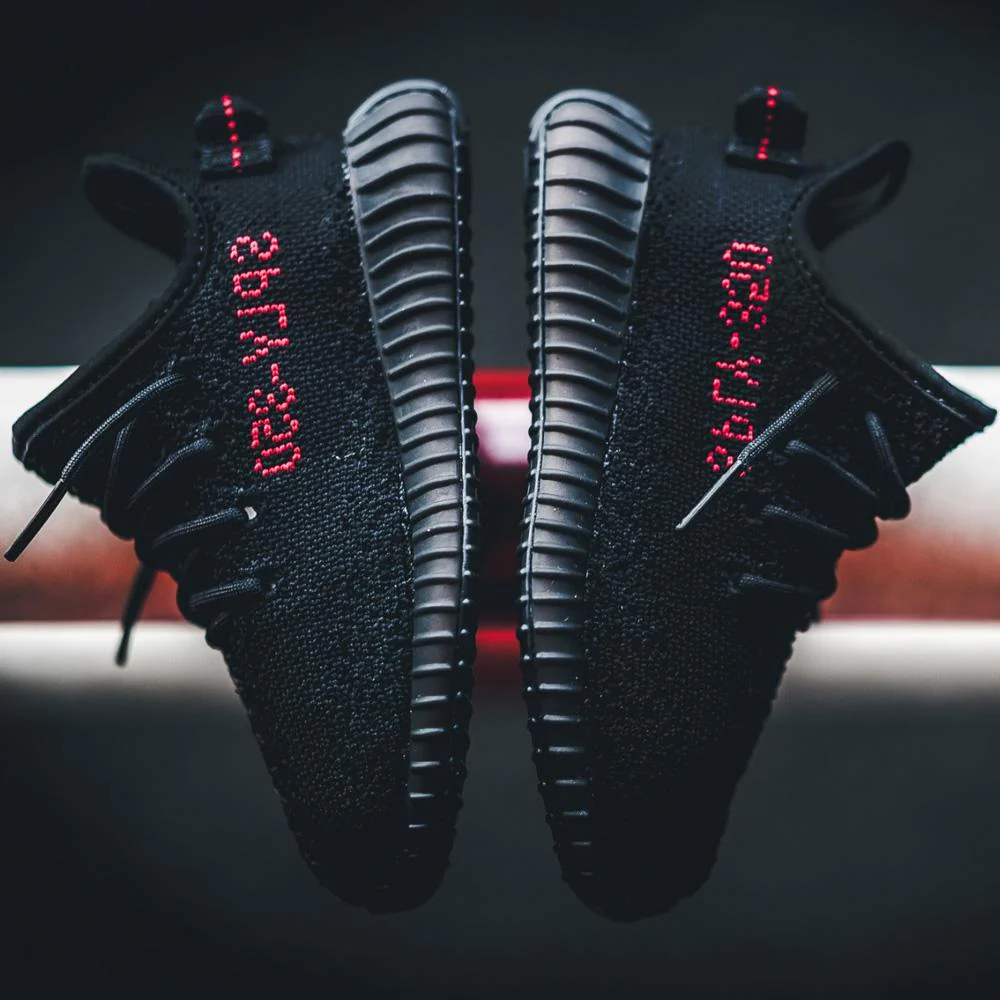 Adidas Yeezy Boost 350 V2 Infant Core Black-Red - Image 7