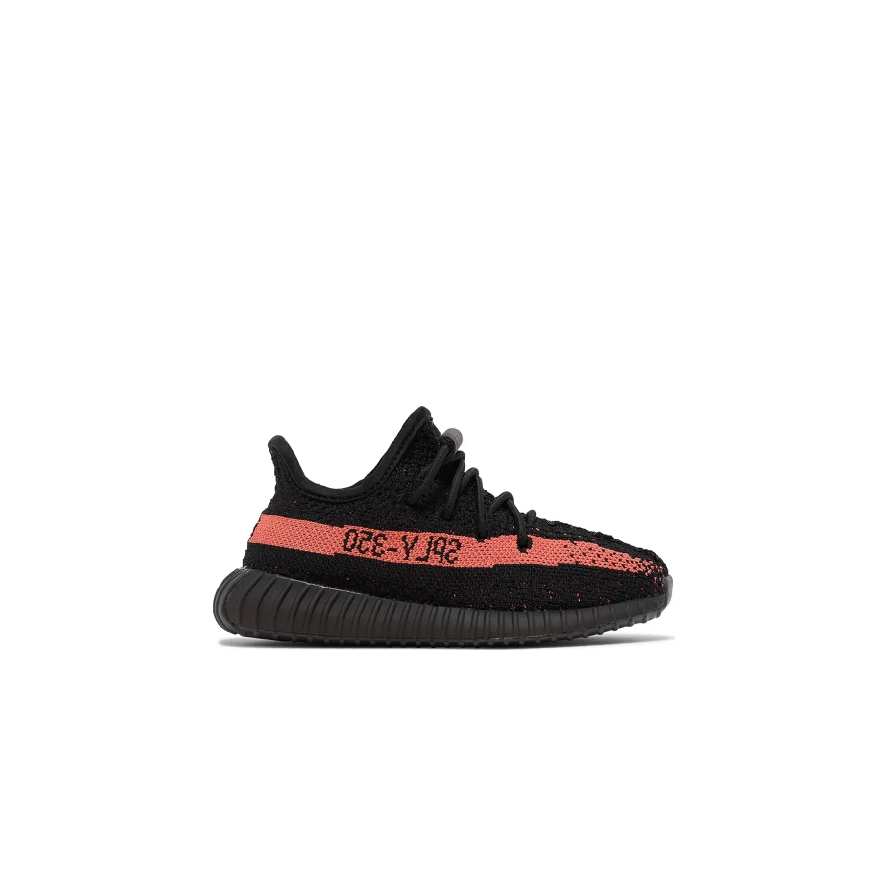 adidas Yeezy Boost 350 V2 Infants 'Core Black Red' - Image 2