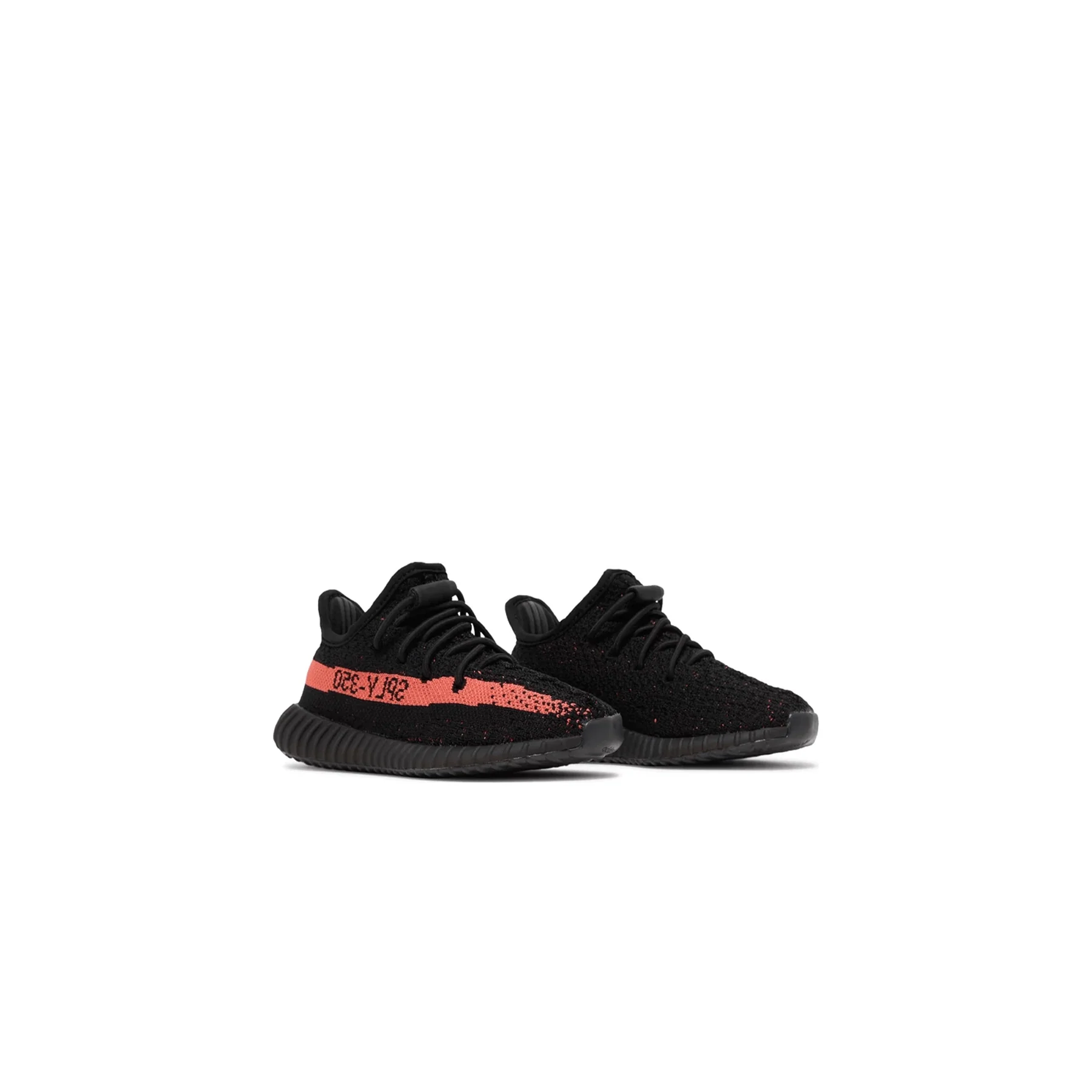 adidas Yeezy Boost 350 V2 Infants 'Core Black Red' - Image 3