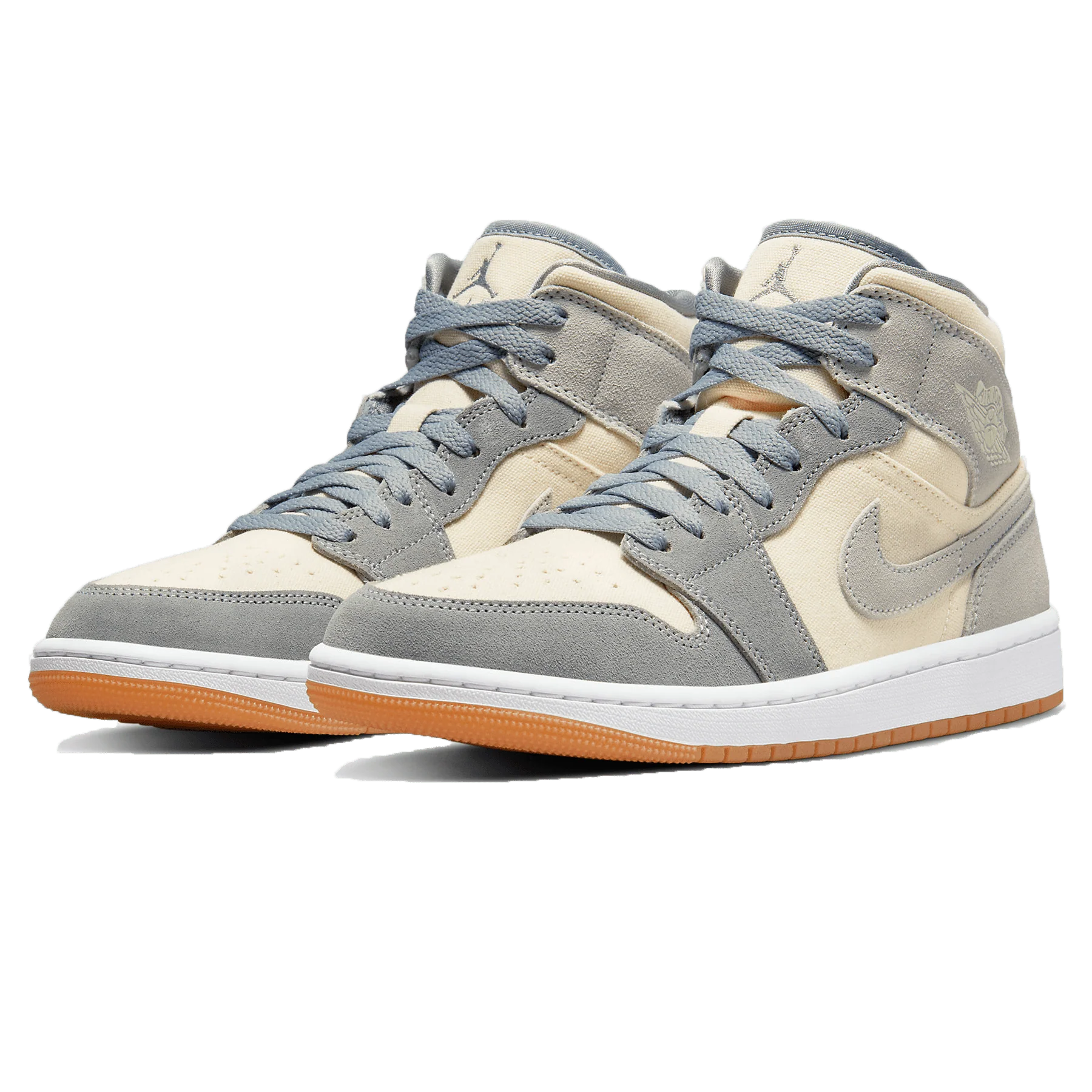 Air Jordan 1 Mid Coconut Milk Particle Grey - Image 2