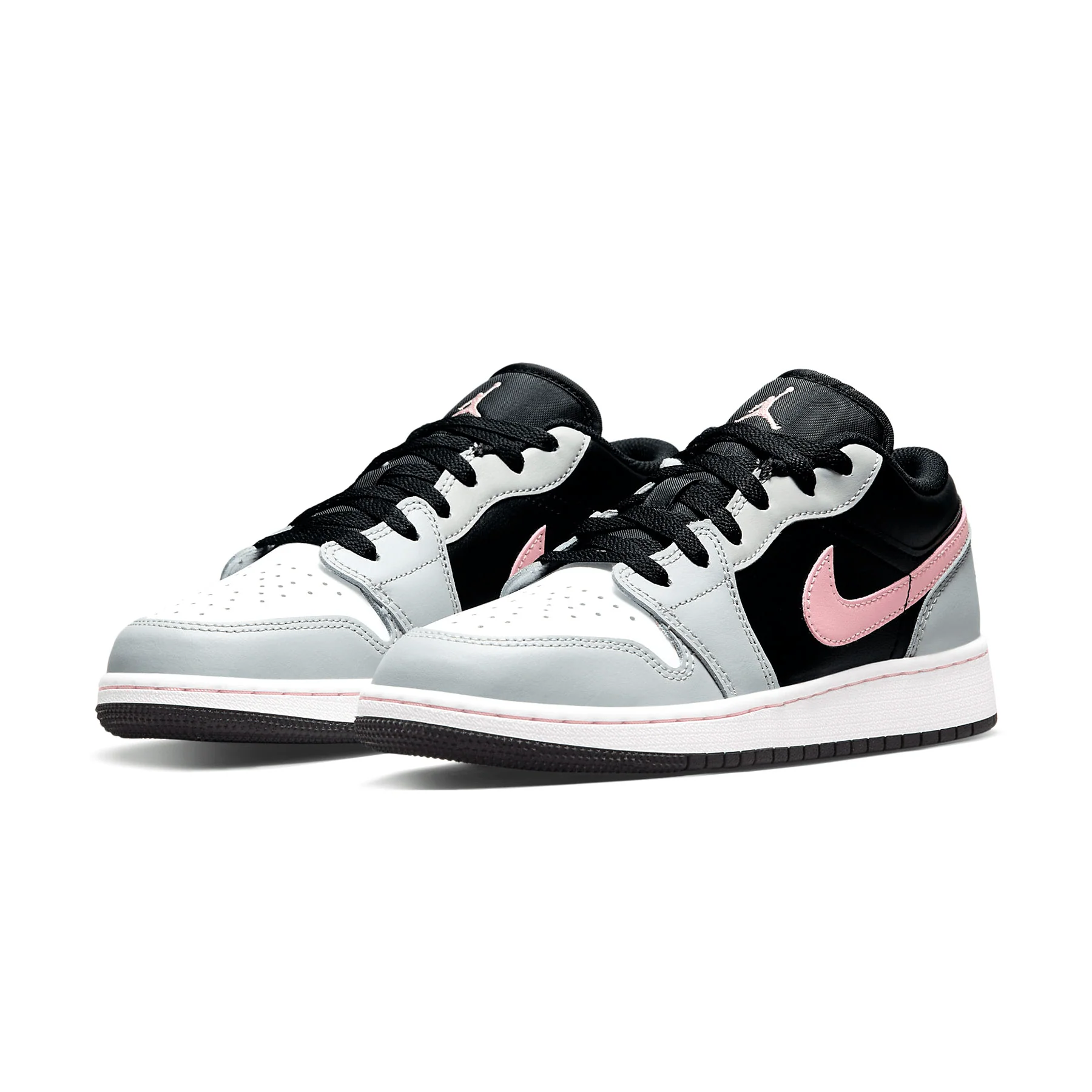 Air Jordan 1 Low GS 'Grey Fog Bleached Coral' - Image 2