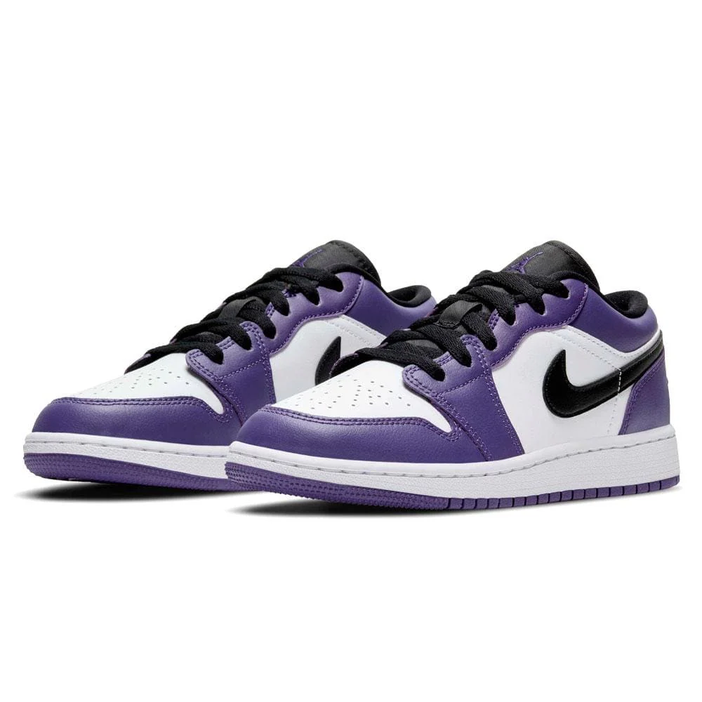 Air Jordan 1 Low GS "Court Purple White" - Image 2