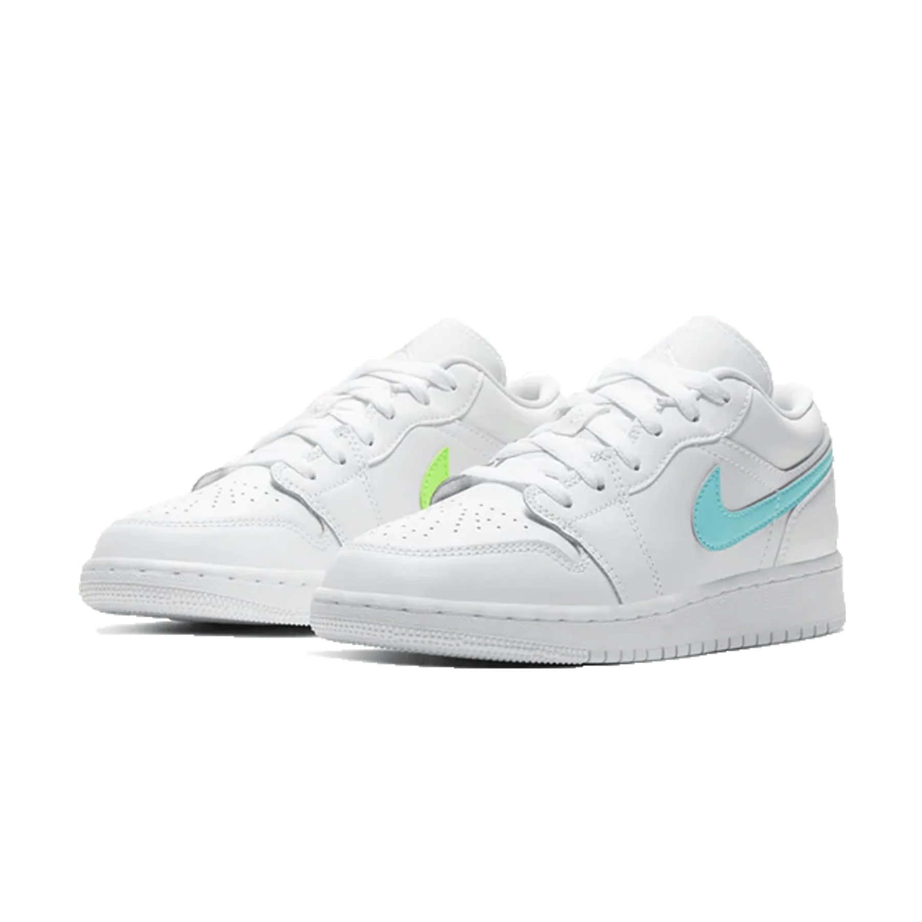 Air Jordan 1 Low GS 'White Neon' - Image 2