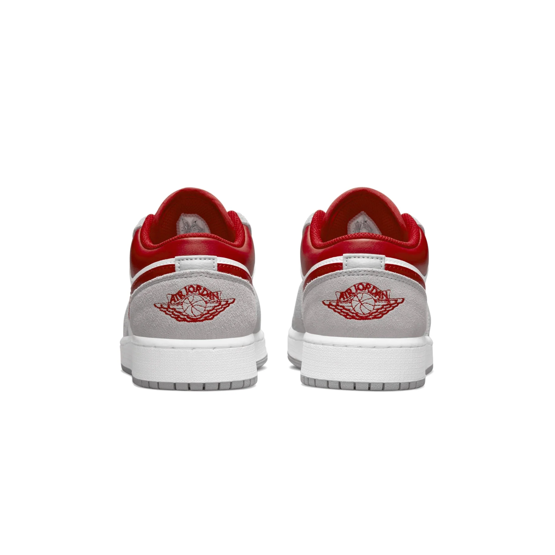 Air Jordan 1 Low SE GS 'Light Smoke Grey Gym Red' - Image 4