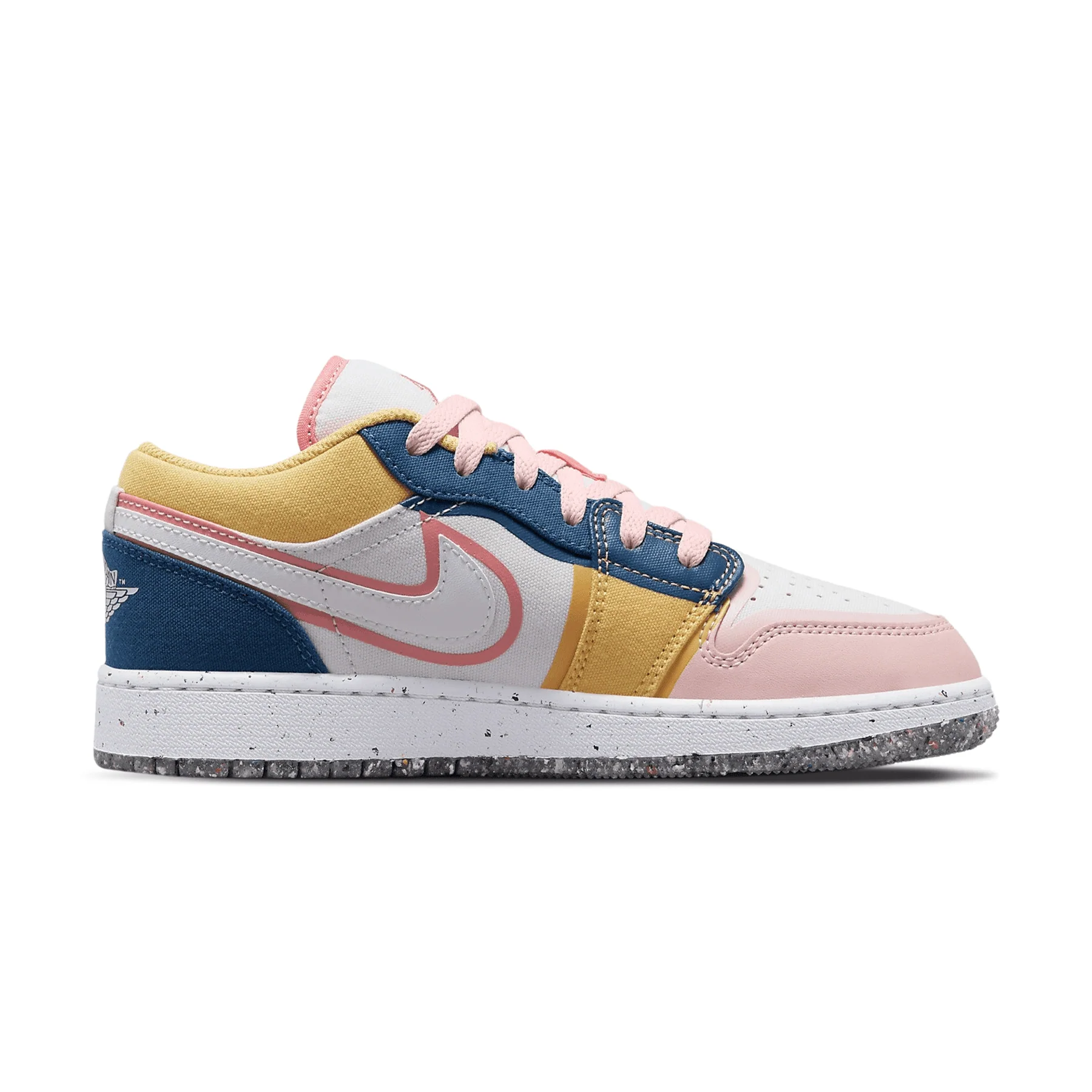 Air Jordan 1 Low SE GS 'Multi-Colour Canvas' - Image 2