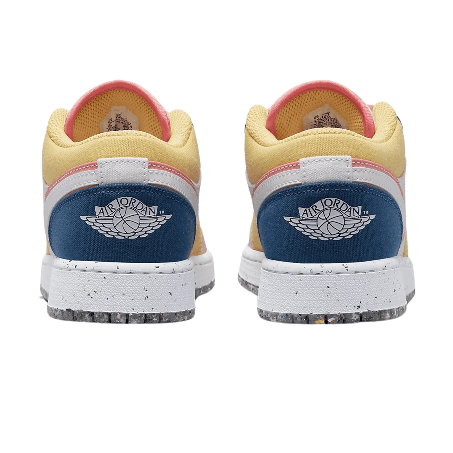 Air Jordan 1 Low SE GS 'Multi-Colour Canvas' - Image 4