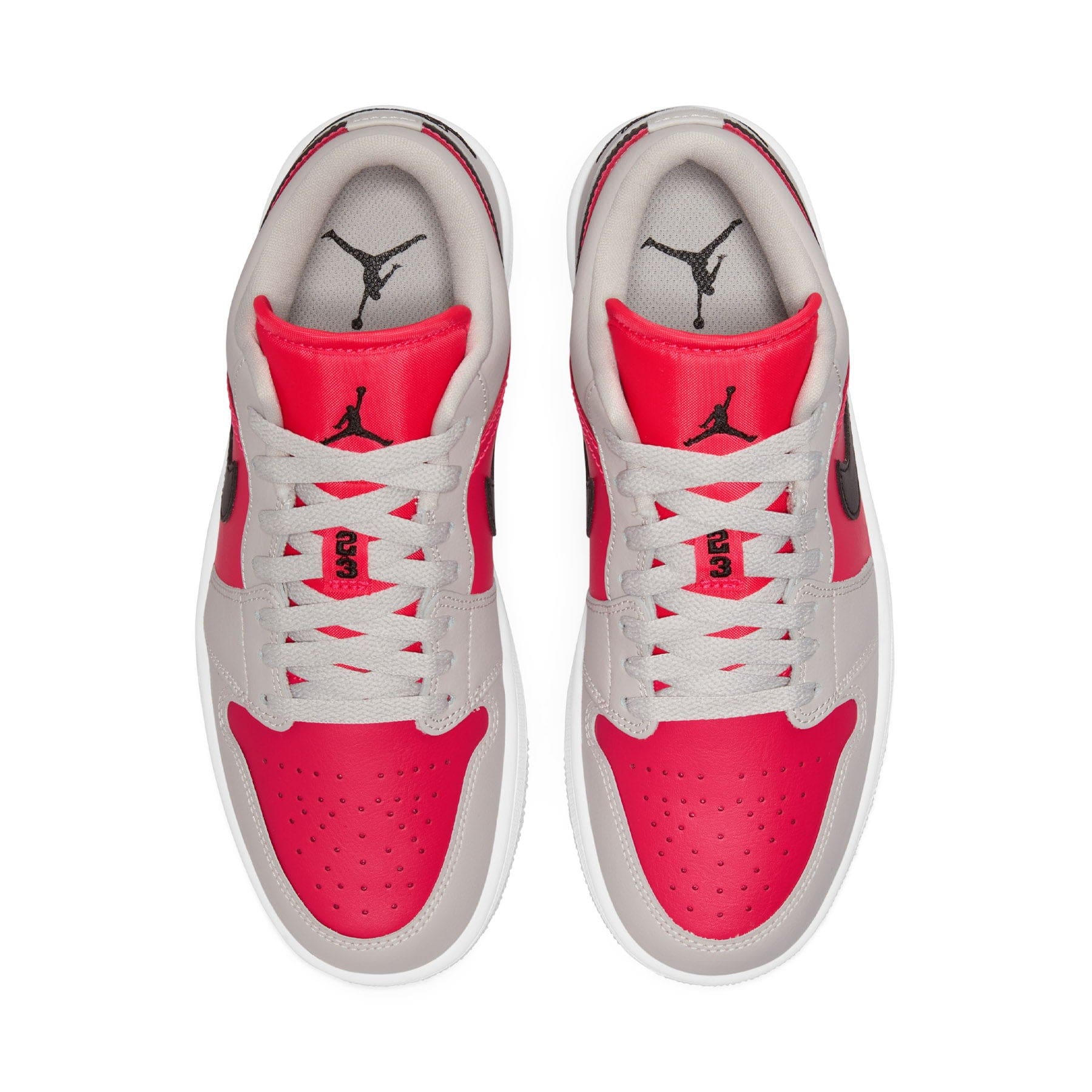 Air Jordan 1 Low Wmns 'Light Iron Ore Siren Red' - Image 3