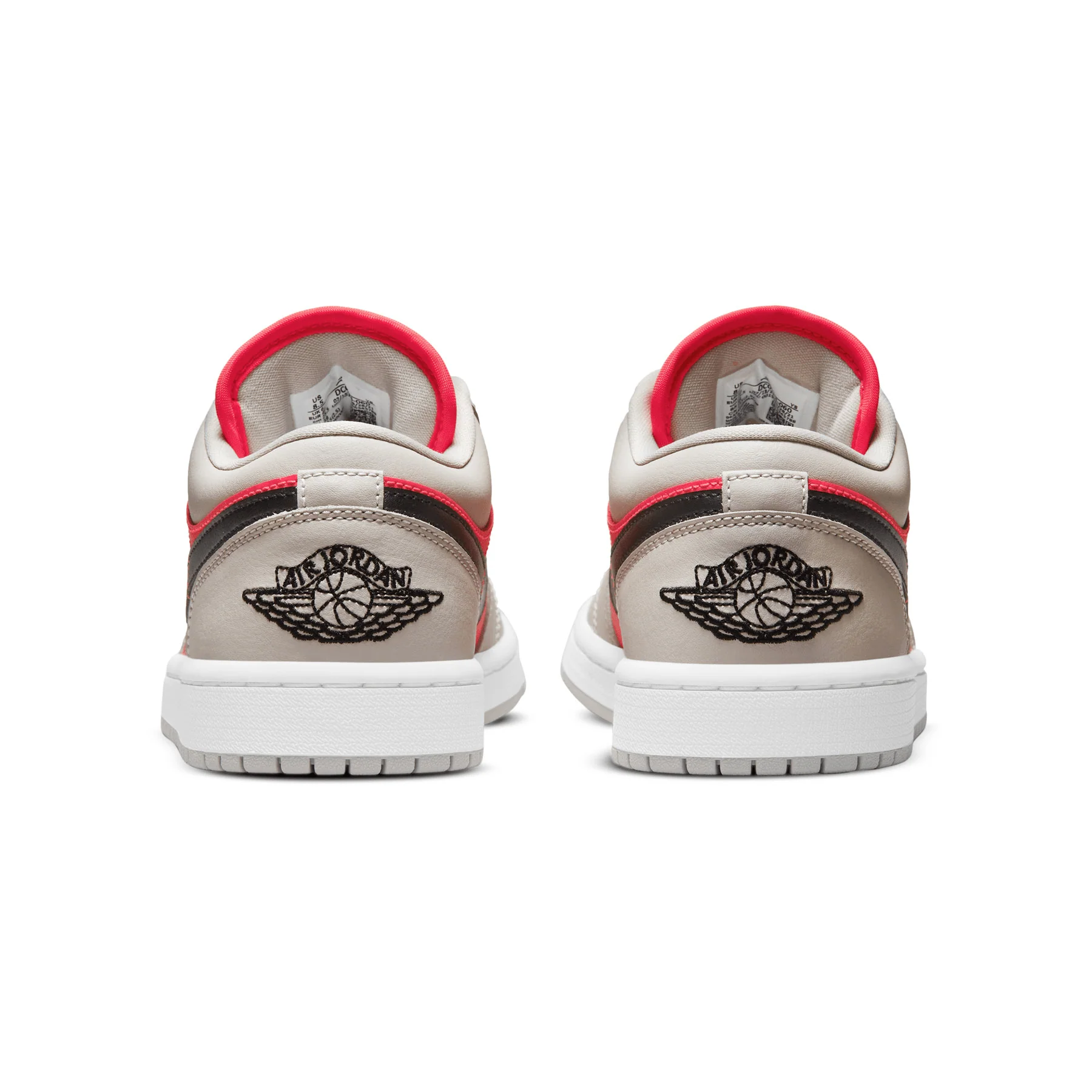 Air Jordan 1 Low Wmns 'Light Iron Ore Siren Red' - Image 4