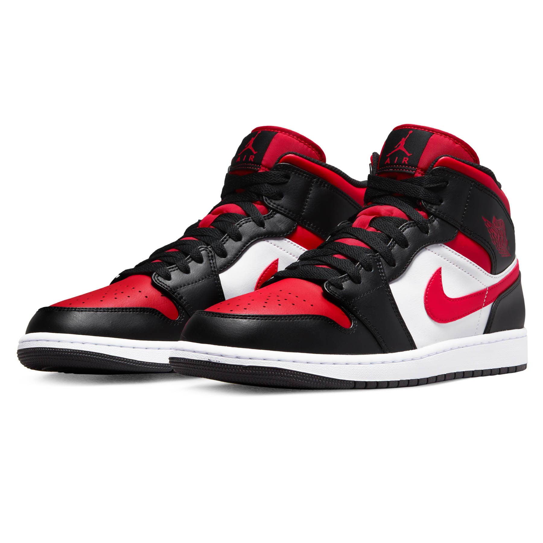 Air Jordan 1 Mid 'Black Fire Red' - Image 2