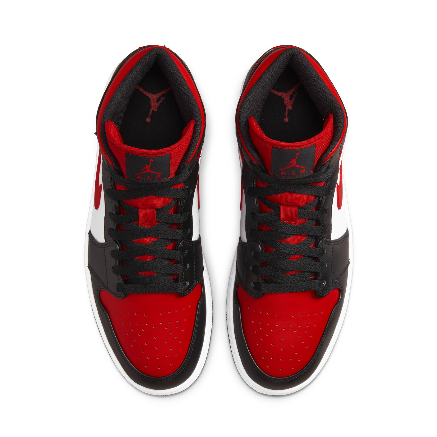 Air Jordan 1 Mid 'Black Fire Red' - Image 3