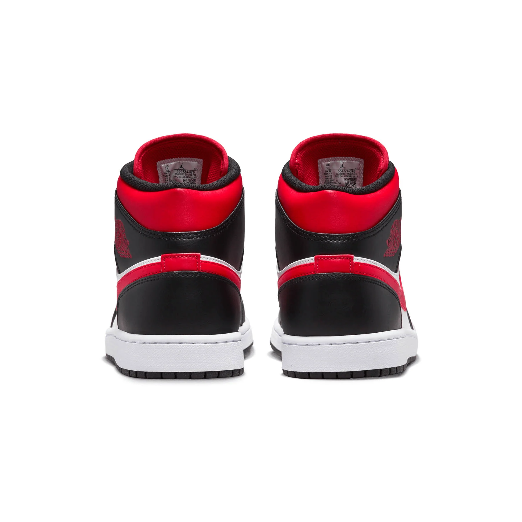 Air Jordan 1 Mid 'Black Fire Red' - Image 4