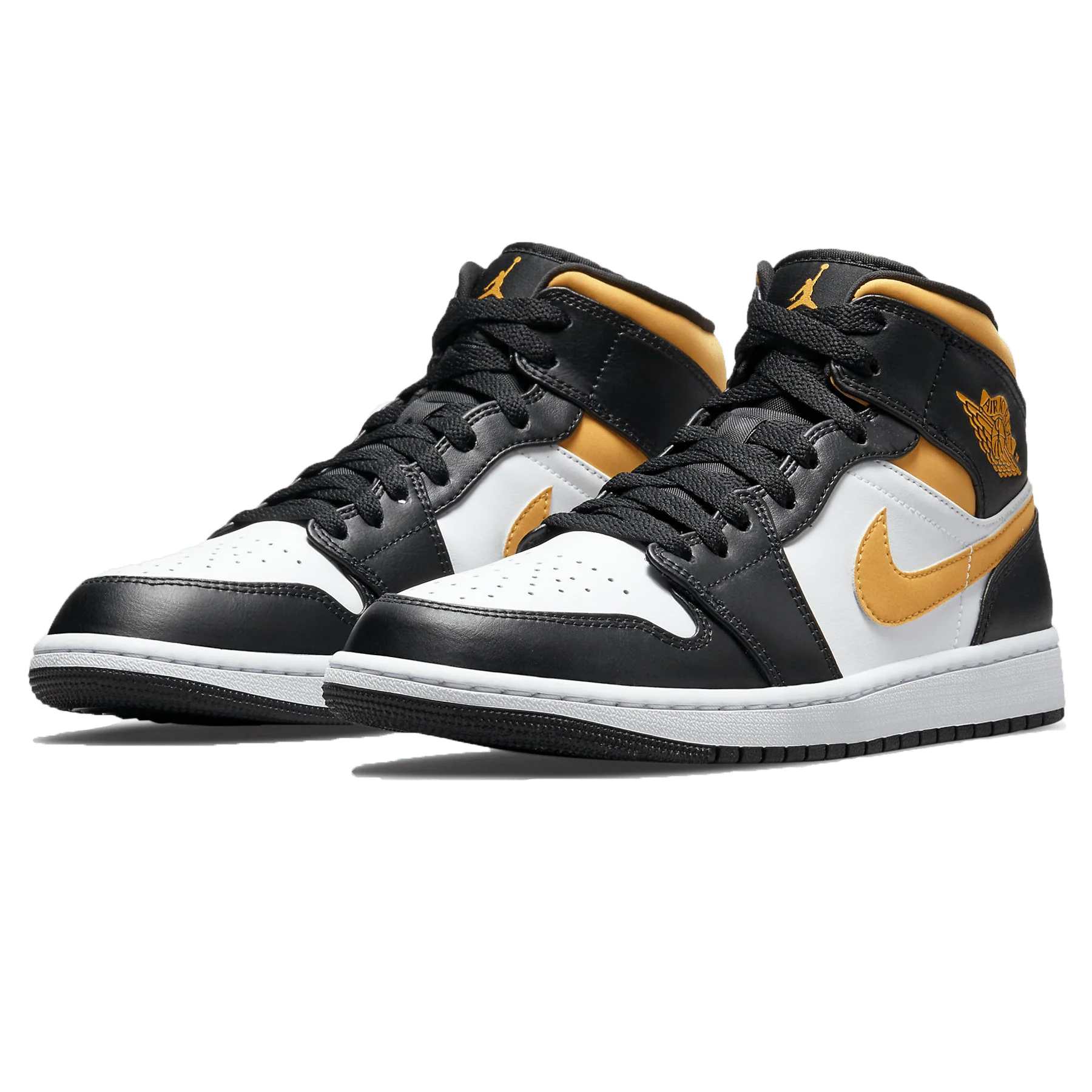 Air Jordan 1 Mid 'Black University Gold' - Image 2