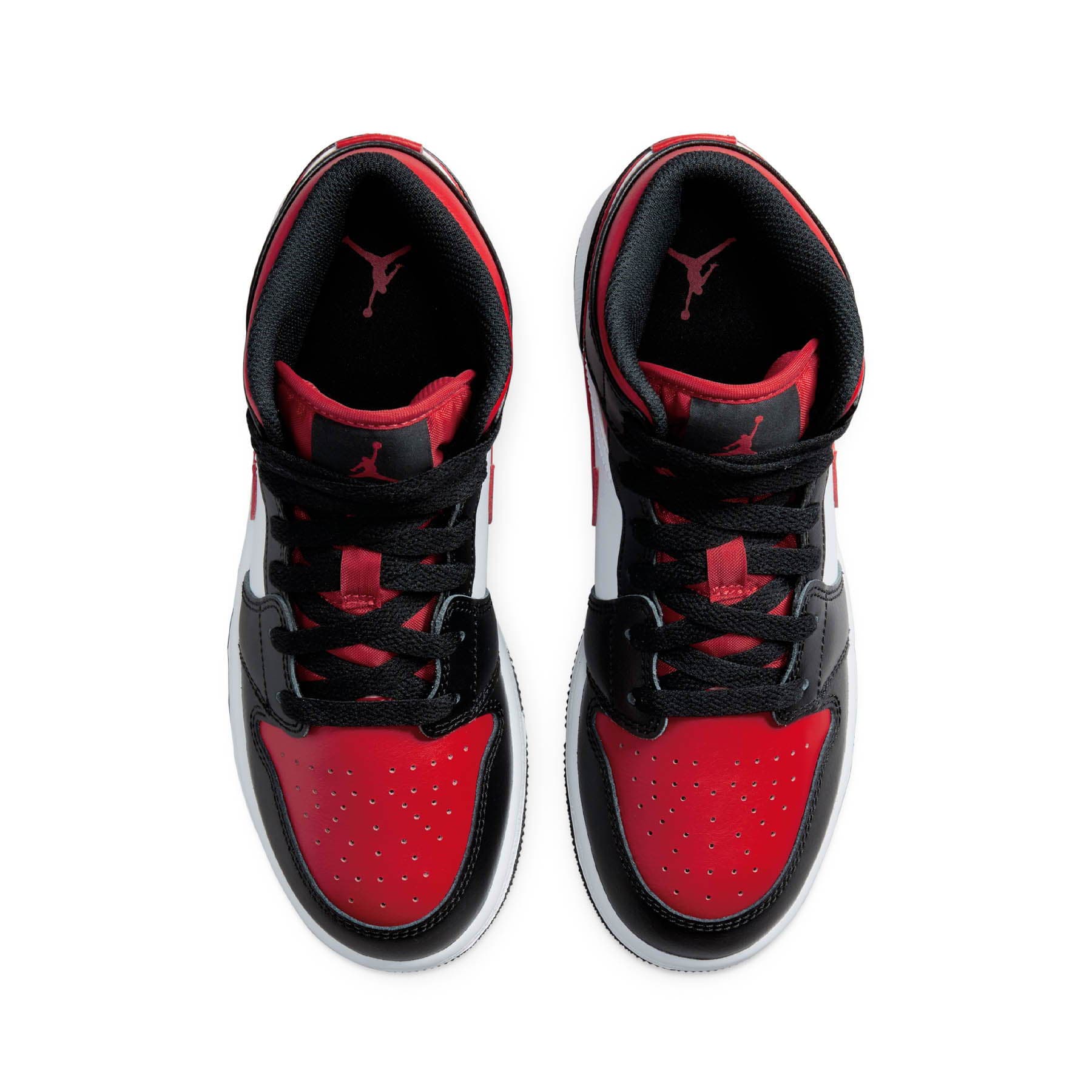 Air Jordan 1 Mid GS 'Black Fire Red' - Image 3