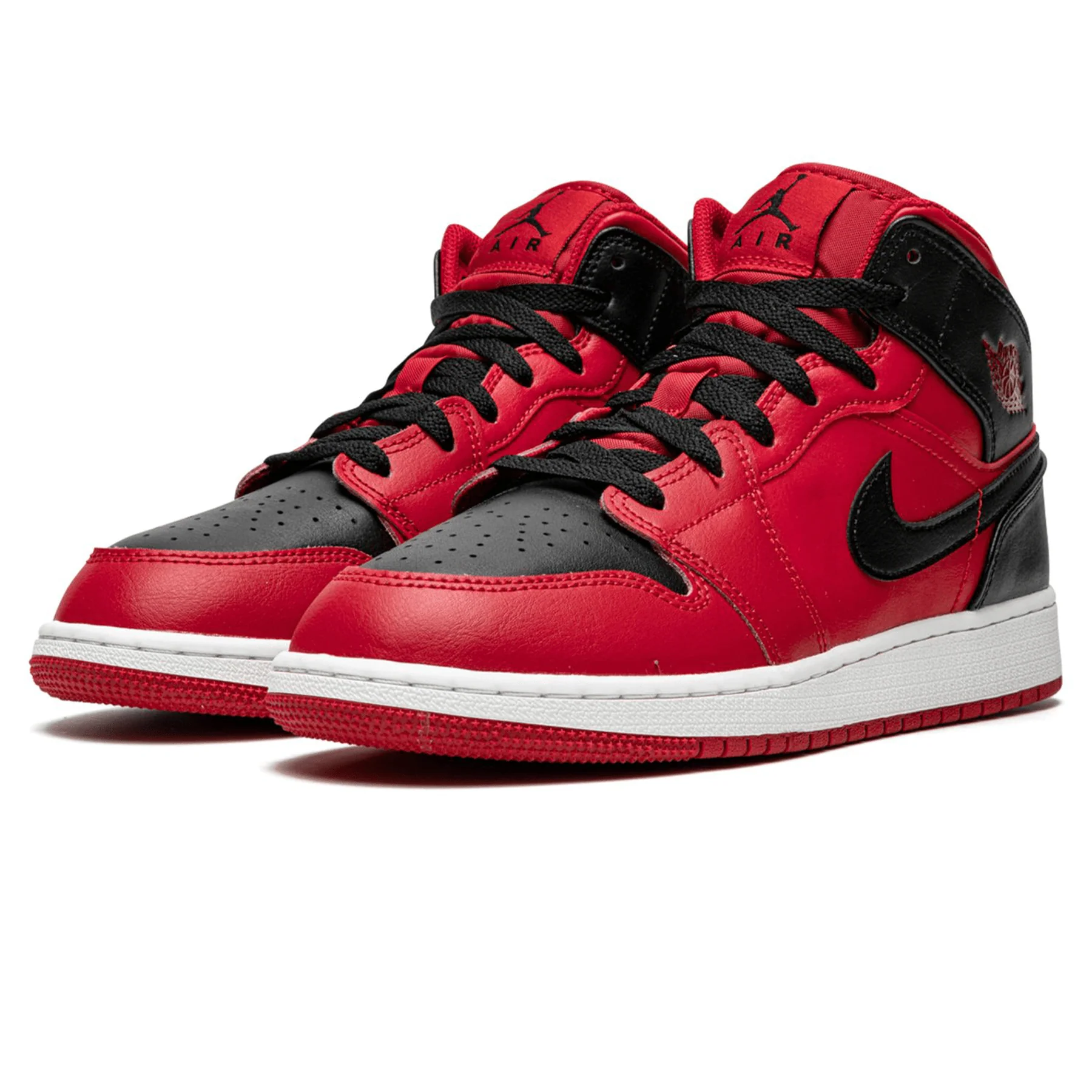 Air Jordan 1 Mid GS 'Black Gym Red' - Image 2
