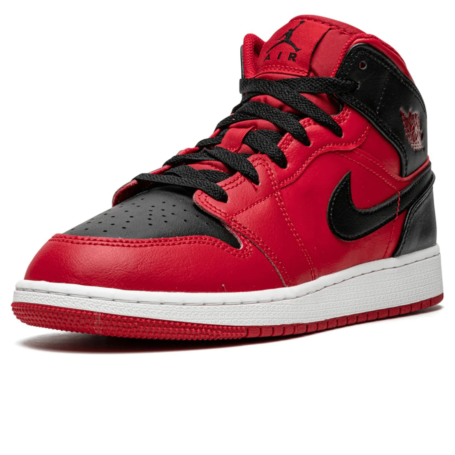Air Jordan 1 Mid GS 'Black Gym Red' - Image 4