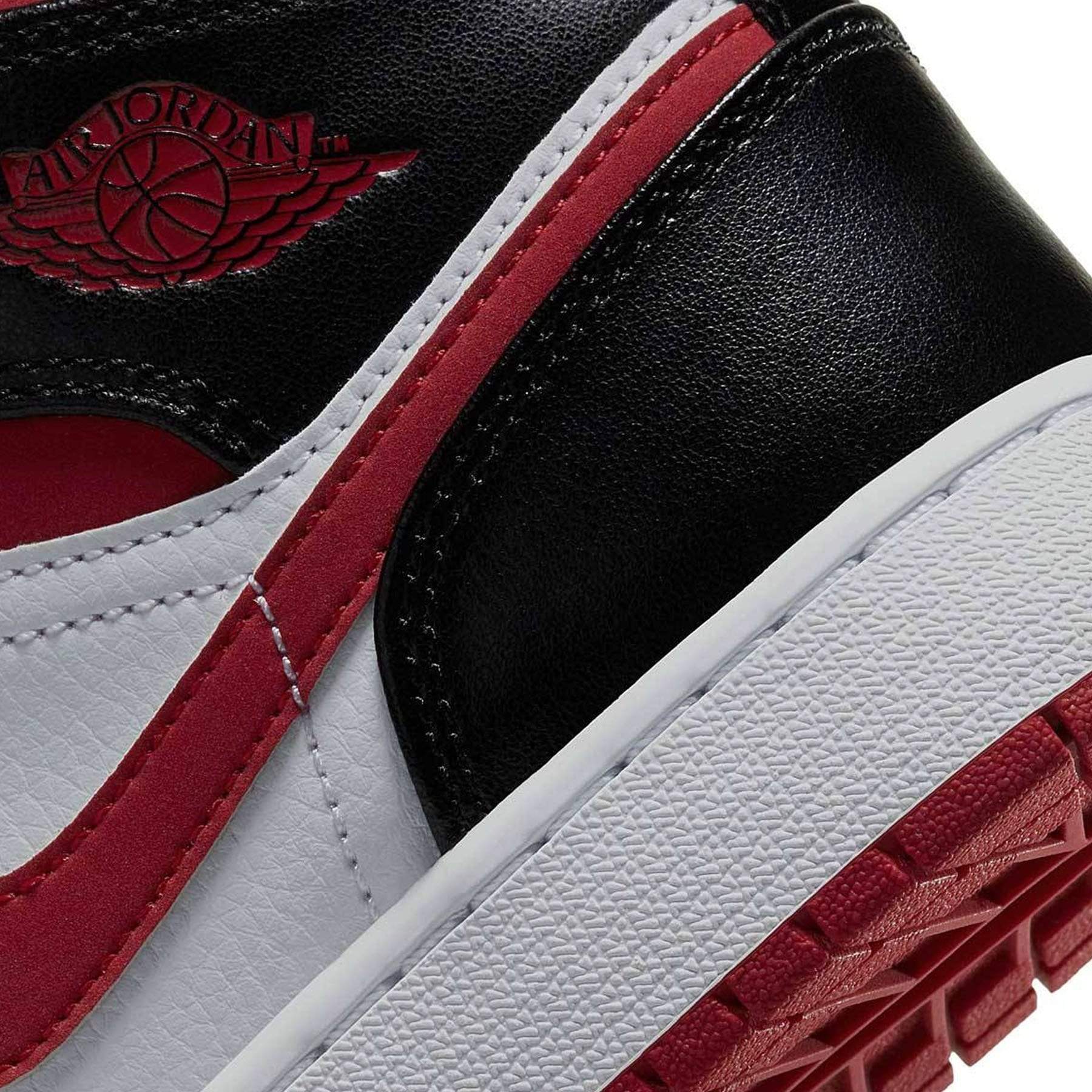Air Jordan 1 Mid GS 'Black Gym Red' 2021 - Image 6