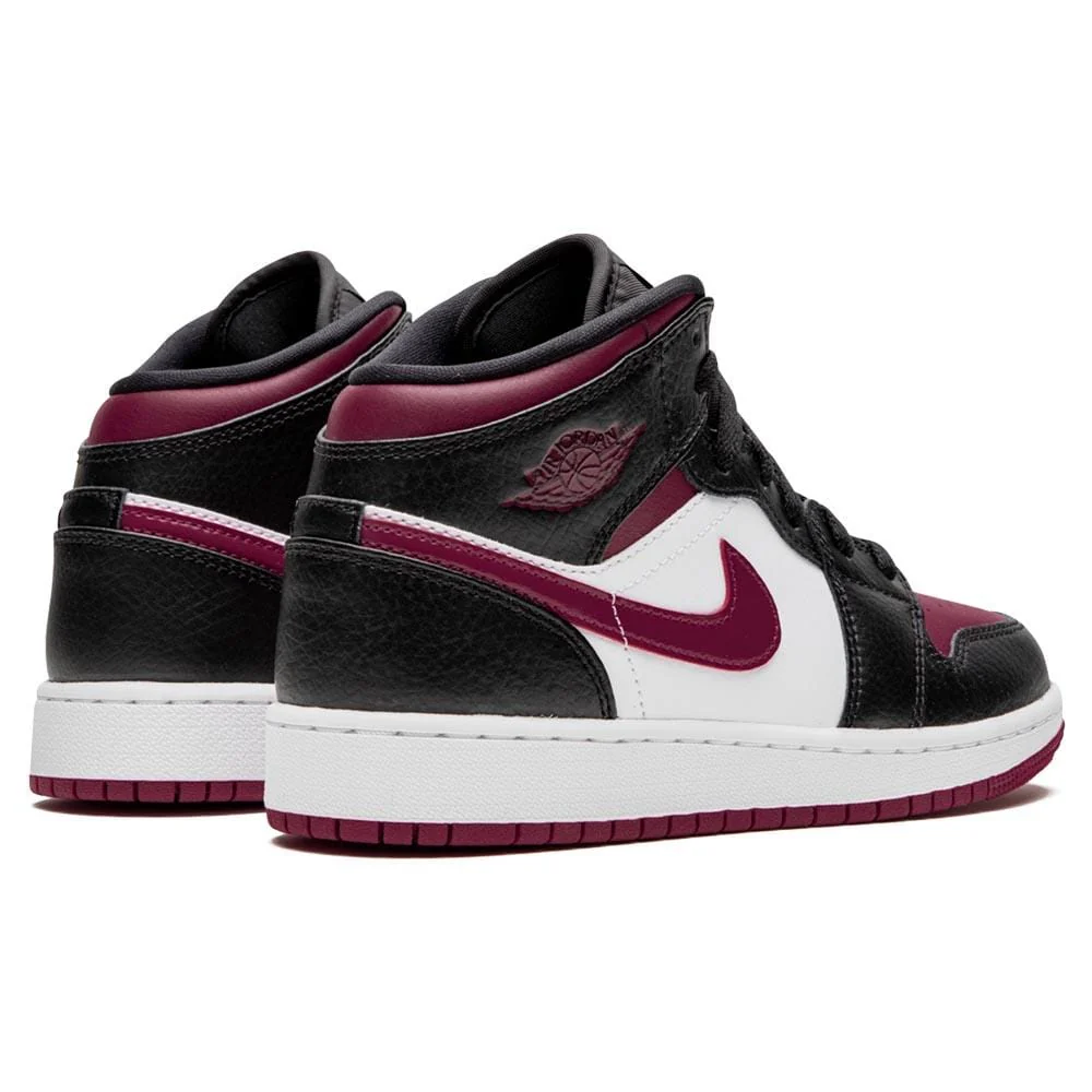 Air Jordan 1 Mid GS 'Black Noble Red' - Image 3