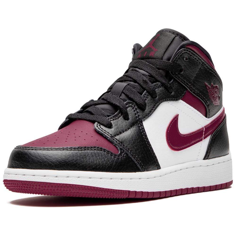 Air Jordan 1 Mid GS 'Black Noble Red' - Image 4