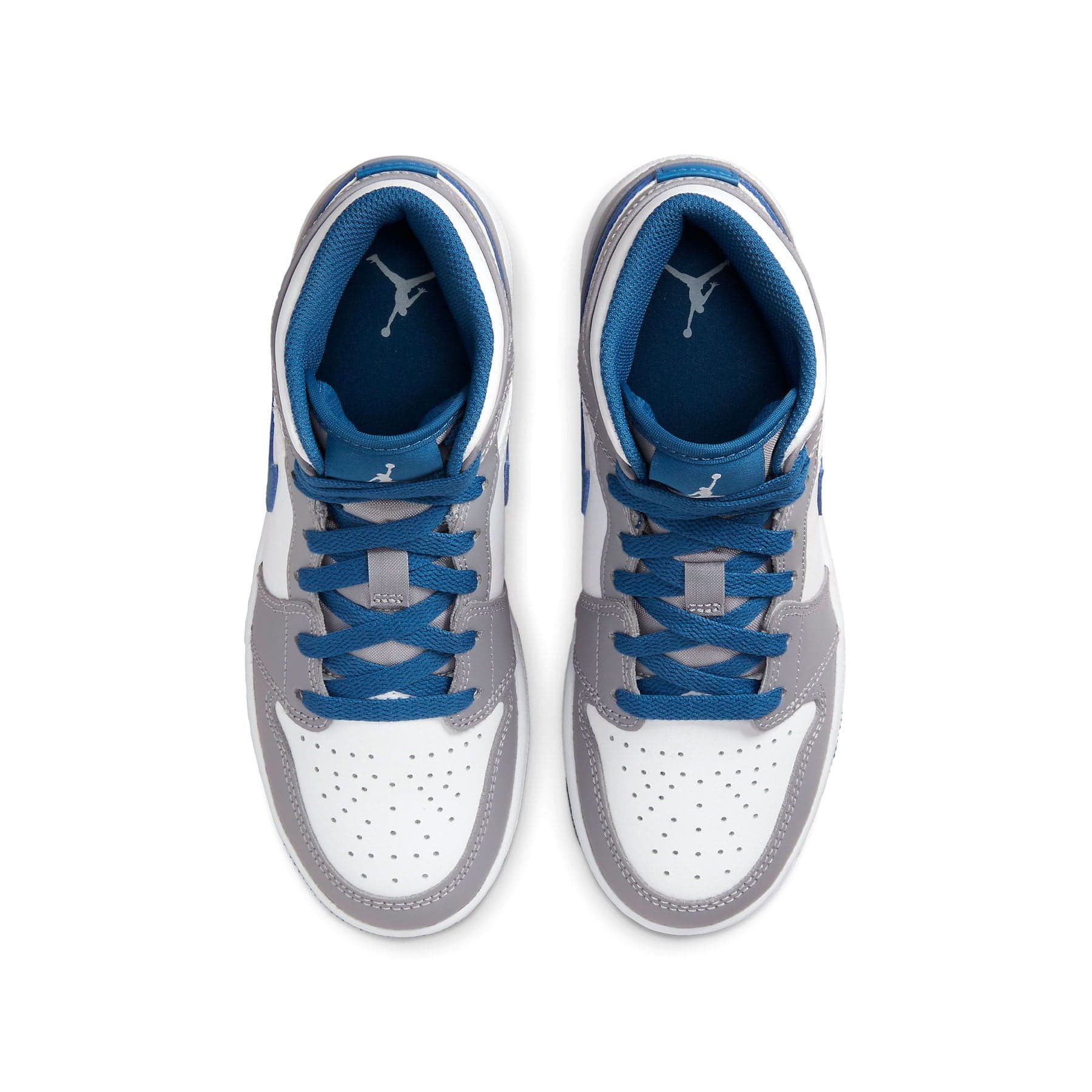 Air Jordan 1 Mid GS 'Cement True Blue' - Image 3