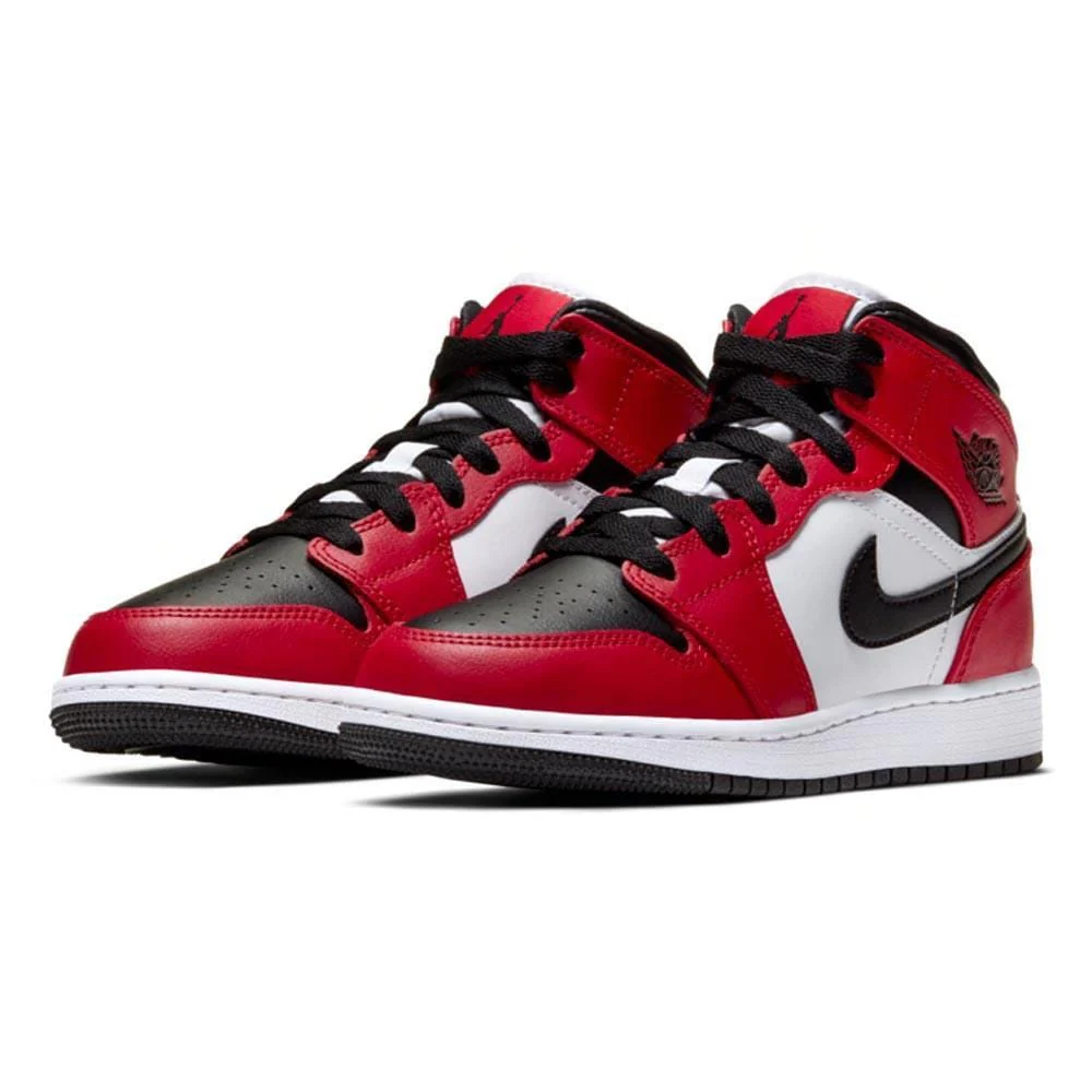 Air Jordan 1 Mid Chicago Black Toe GS - Image 2