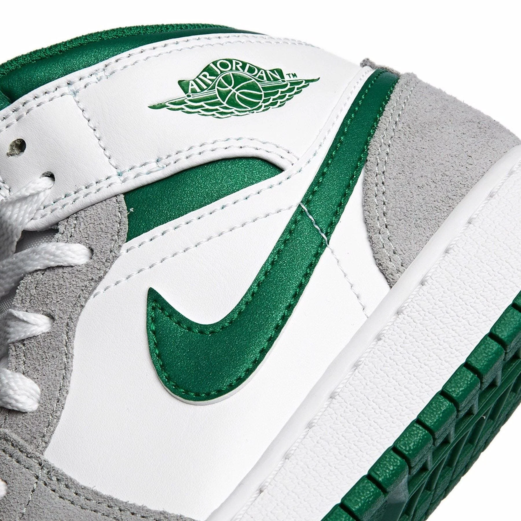 Air Jordan 1 Mid GS 'Green Grey' - Image 7