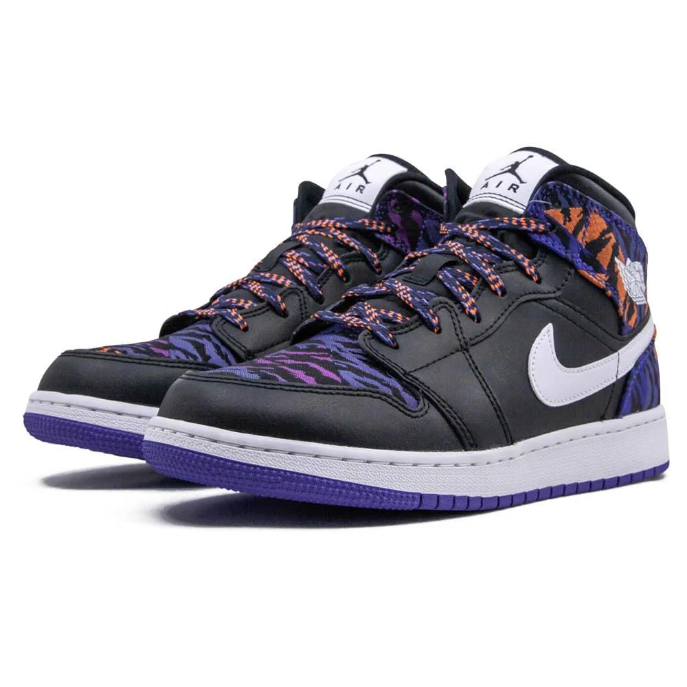 Air Jordan 1 Mid GS 'Tiger Print' - Image 2