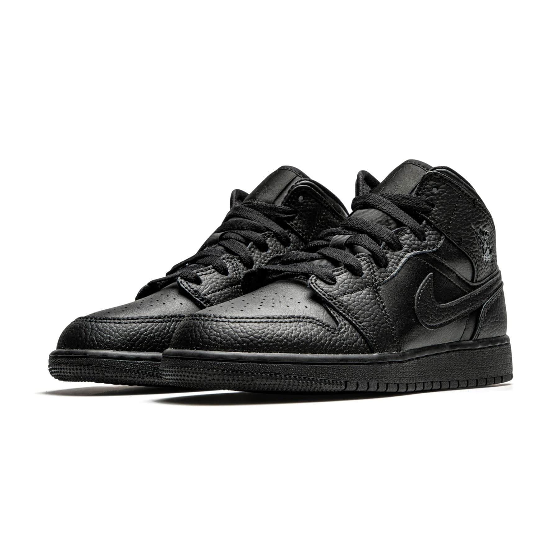 Air Jordan 1 Mid GS 'Triple Black' 2020 - Image 2
