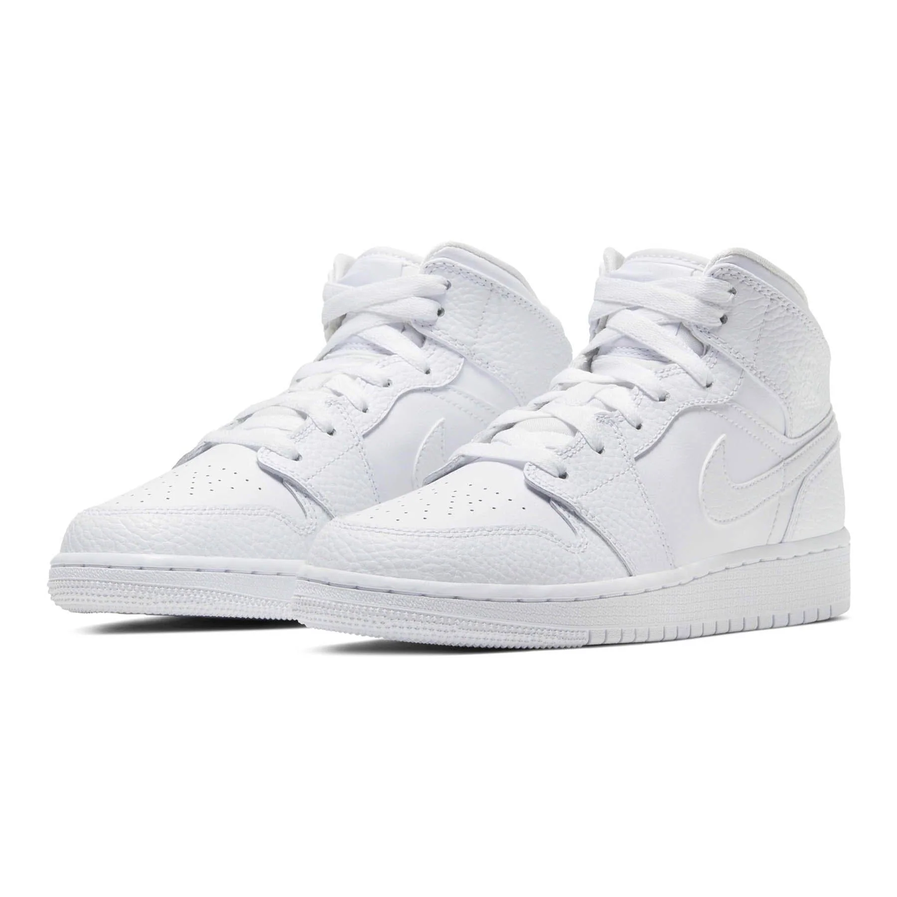 Air Jordan 1 Mid GS 'Triple White' - Image 3