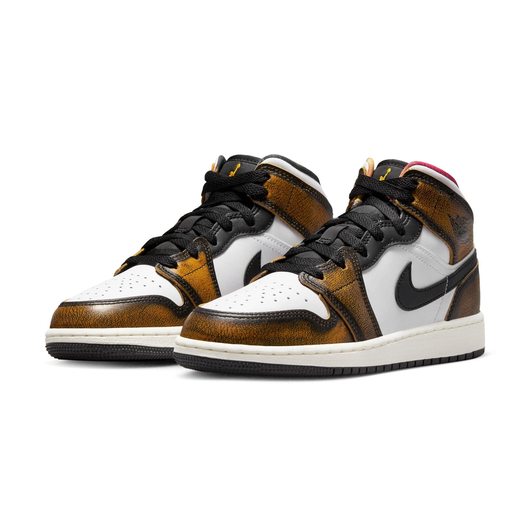 Air Jordan 1 Mid SE GS 'Wear-Away - Taxi' - Image 2