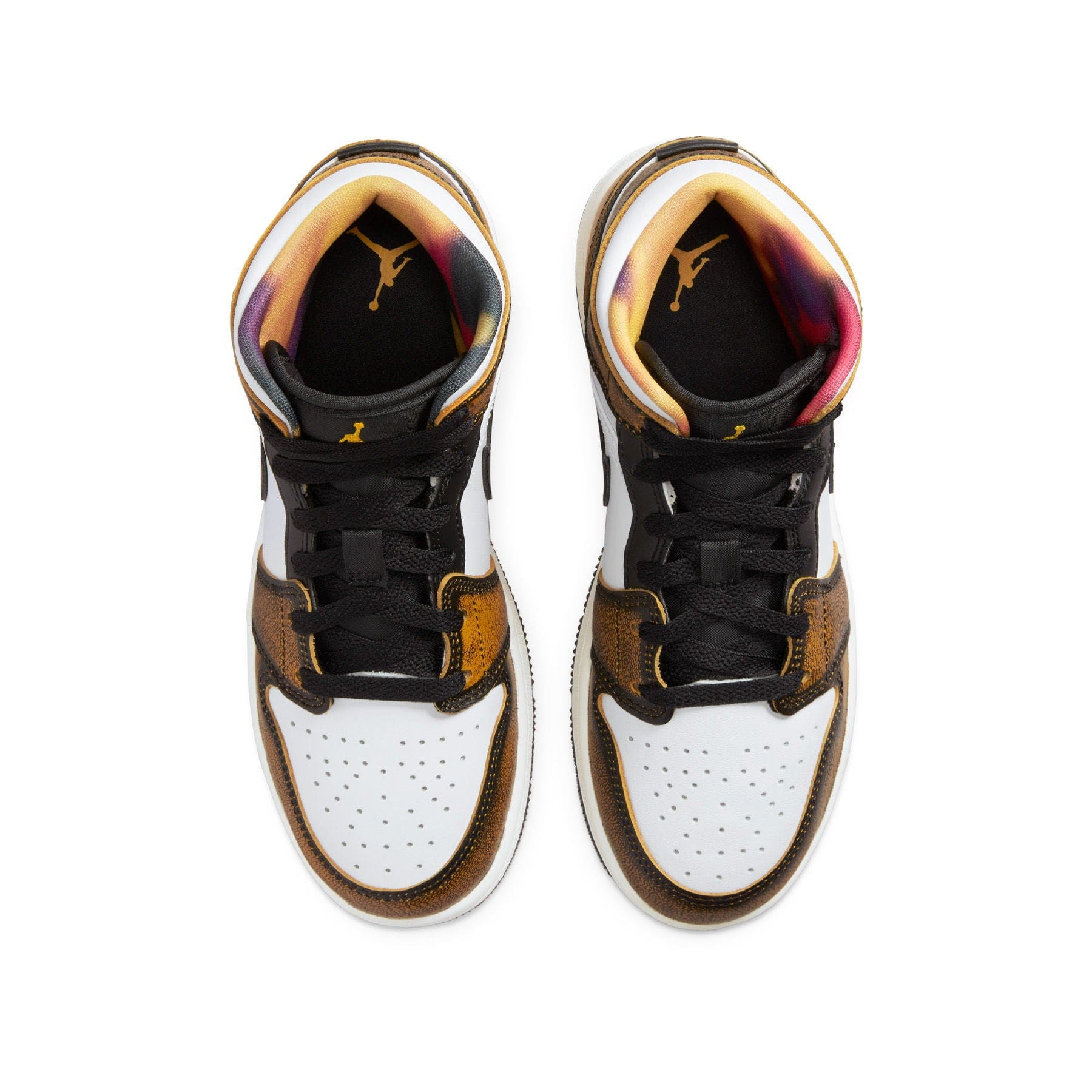 Air Jordan 1 Mid SE GS 'Wear-Away - Taxi' - Image 3