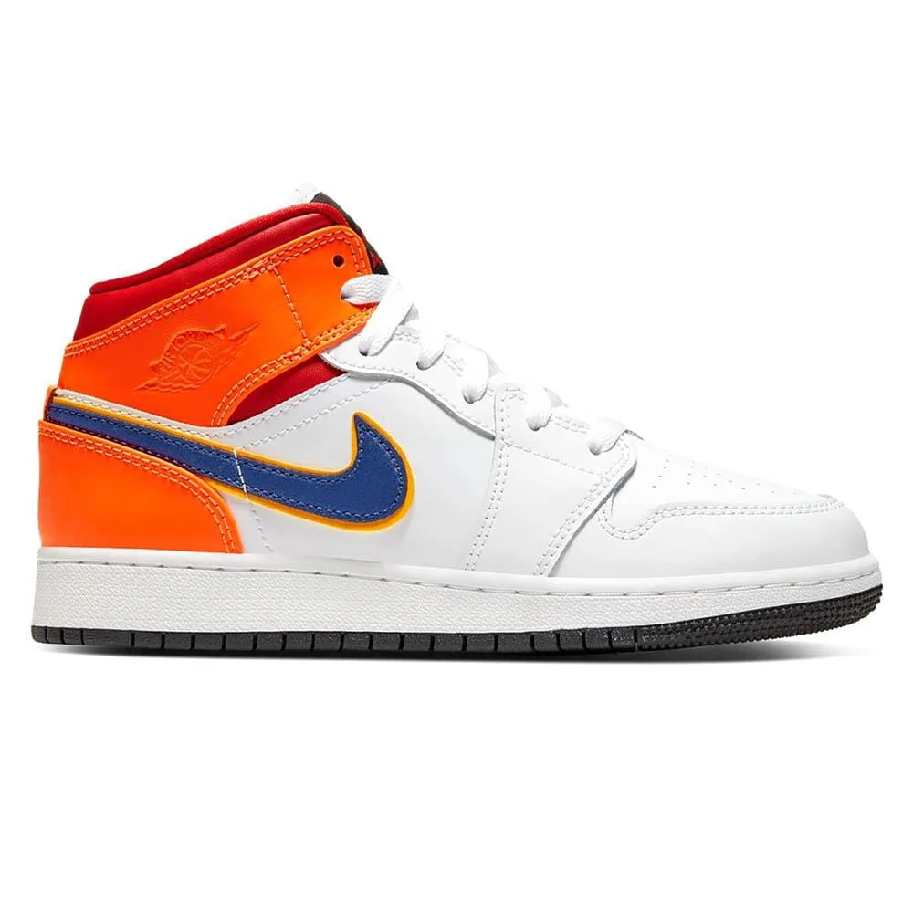 Air Jordan 1 Mid GS 'White Court Purple Teal' - Image 4