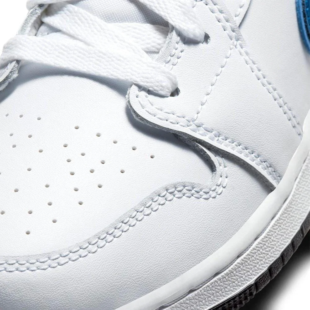 Air Jordan 1 Mid GS 'White Court Purple Teal' - Image 8
