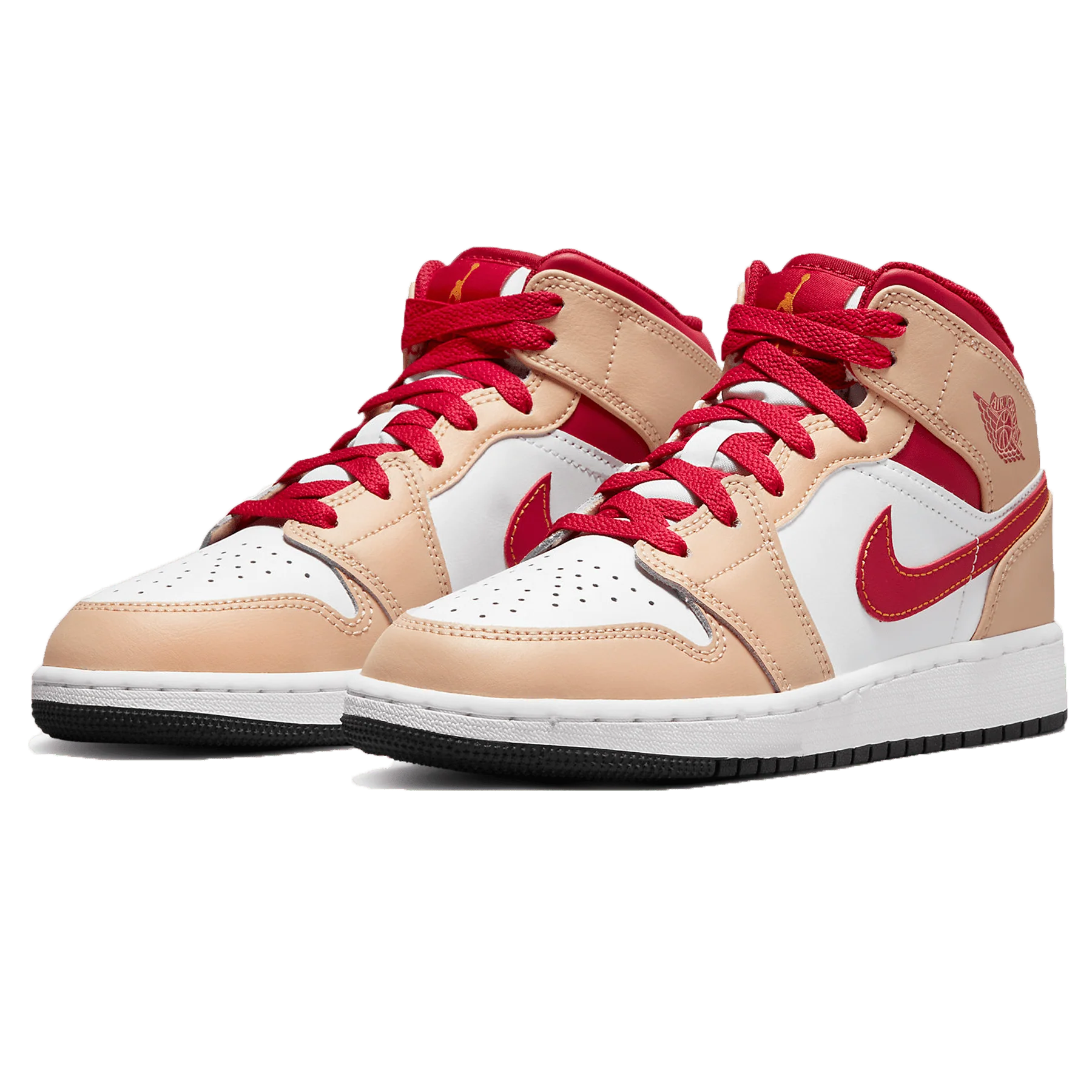 Air Jordan 1 Mid GS 'White Onyx Light Curry' - Image 2